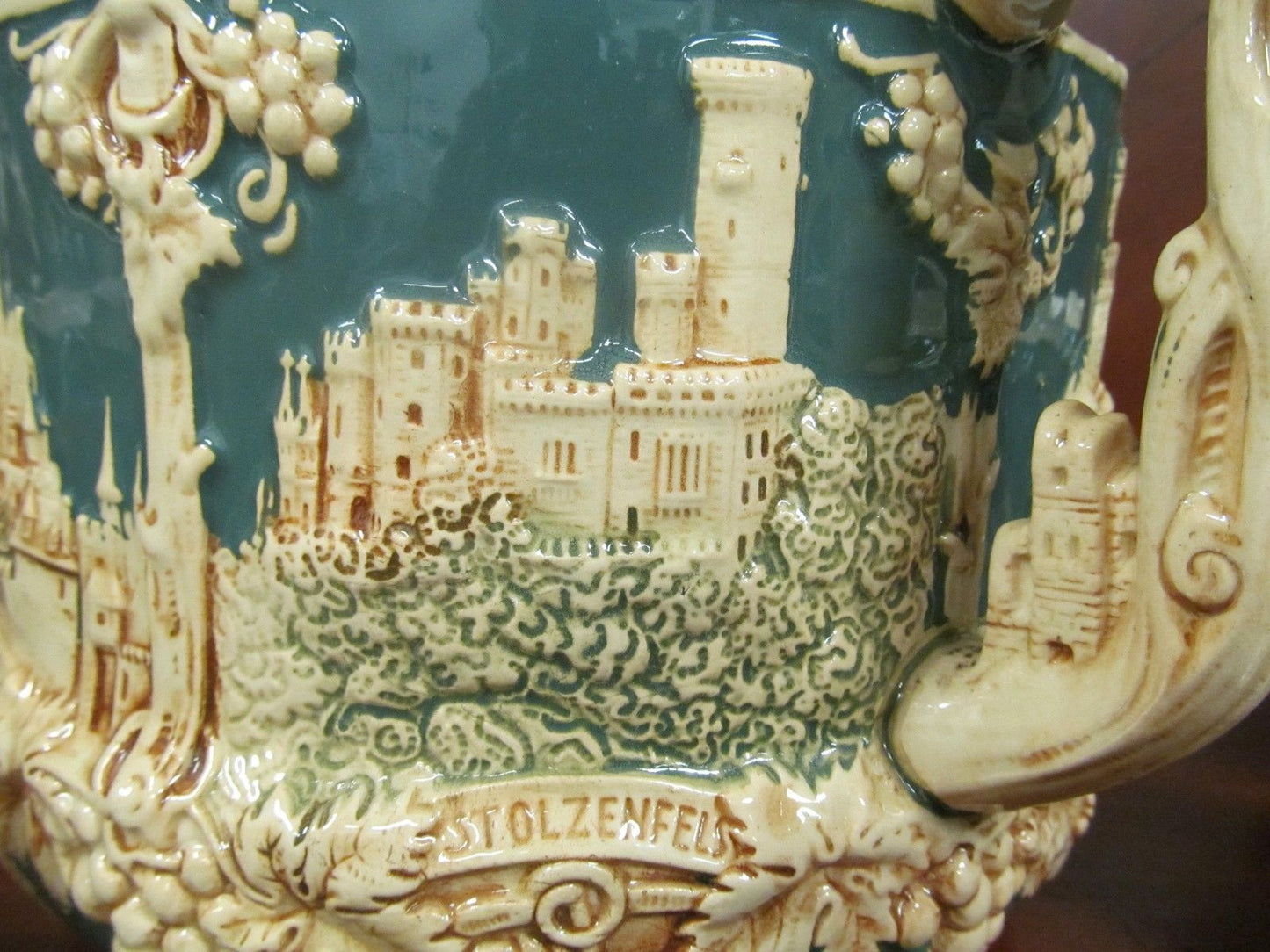 11 PIECE GERMAN CIDER SET - SCENES OF FAMOUS GERMAN CASTLES - Bay Colony Antiques Porcelain