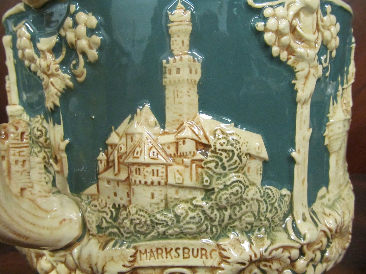 11 PIECE GERMAN CIDER SET - SCENES OF FAMOUS GERMAN CASTLES - Bay Colony Antiques Porcelain