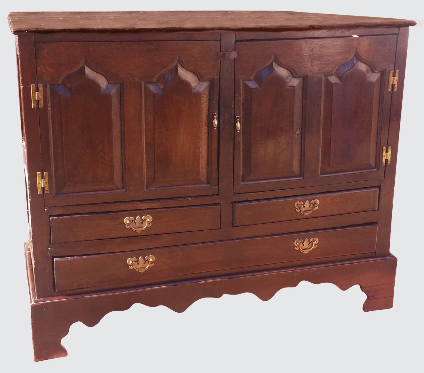 17TH CENTURY WILLIAM & MARY SIDEBOARD CONSOLE IN OAK & YEW - MUST SEE! - Bay Colony Antiques Antiques:Furniture:Sideboards & Buffets:Pre - 1800