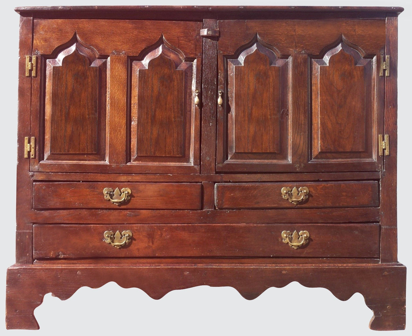 17TH CENTURY WILLIAM & MARY SIDEBOARD CONSOLE IN OAK & YEW - MUST SEE! - Bay Colony Antiques Antiques:Furniture:Sideboards & Buffets:Pre - 1800
