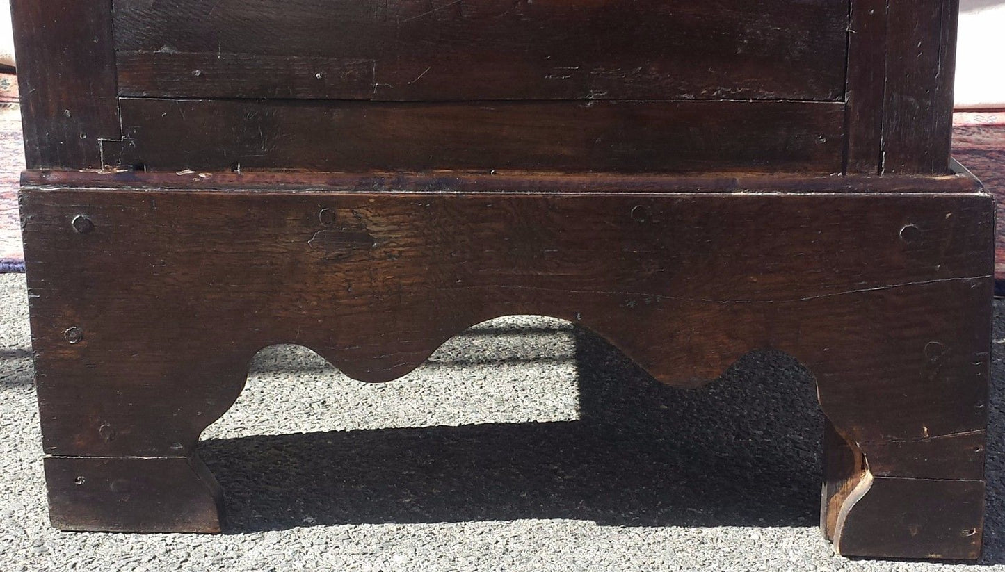 17TH CENTURY WILLIAM & MARY SIDEBOARD CONSOLE IN OAK & YEW - MUST SEE! - Bay Colony Antiques Antiques:Furniture:Sideboards & Buffets:Pre - 1800