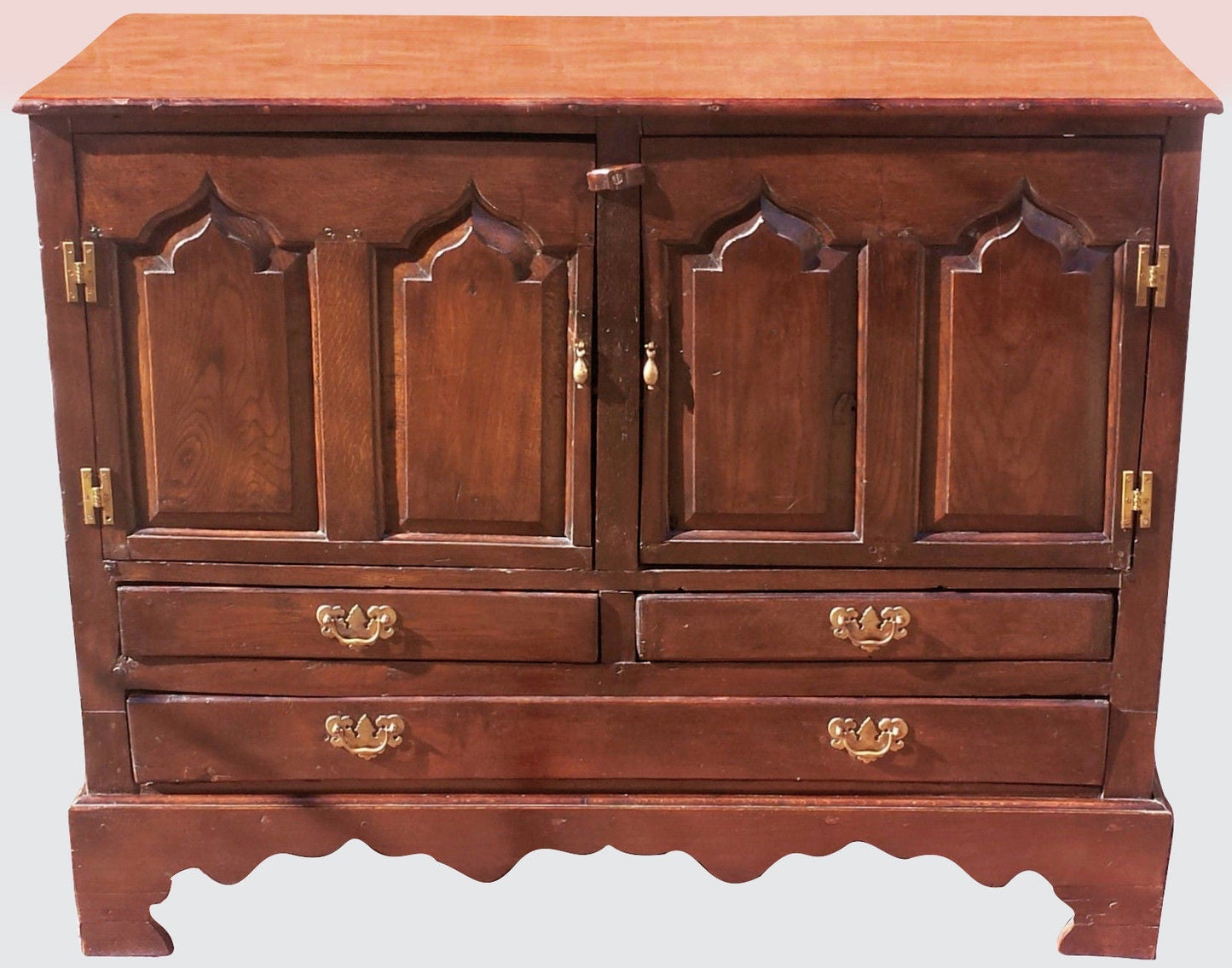 17TH CENTURY WILLIAM & MARY SIDEBOARD CONSOLE IN OAK & YEW - MUST SEE! - Bay Colony Antiques Antiques:Furniture:Sideboards & Buffets:Pre - 1800