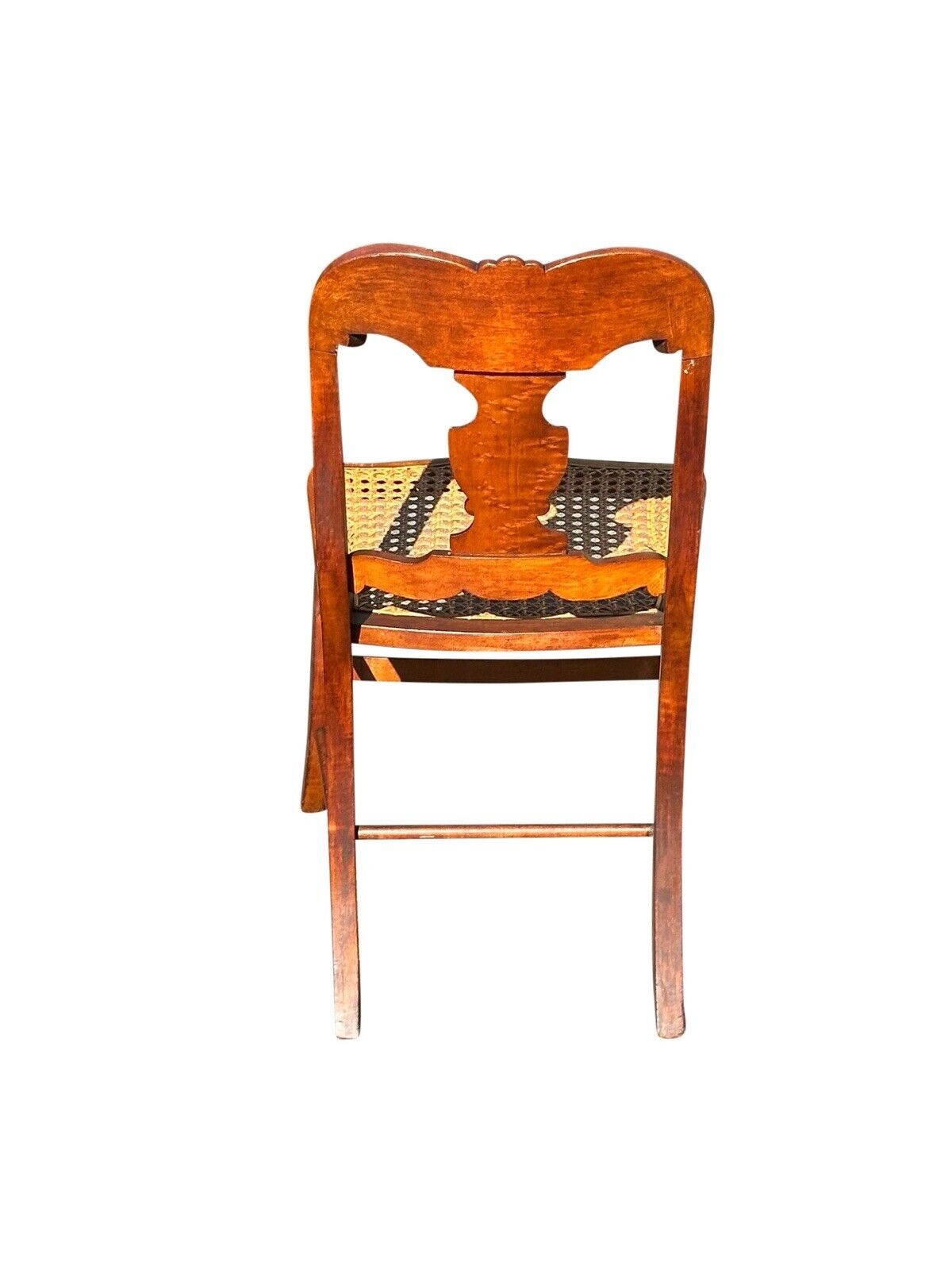 Set of Six Antique Federal Period Bird's Eye & Tiger Maple Country Dining Chairs