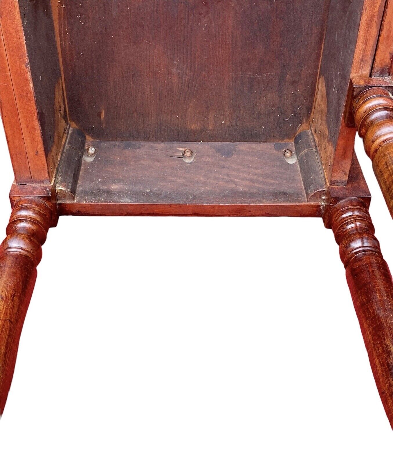 Antique Sheraton Style Cherry & Tiger Maple Drop Leaf Dining Table with Gateleg