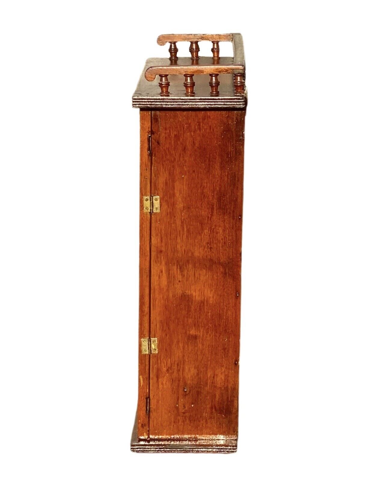 Antique Victorian Walnut Double Door Hanging Cabinet / Medicine Cabinet