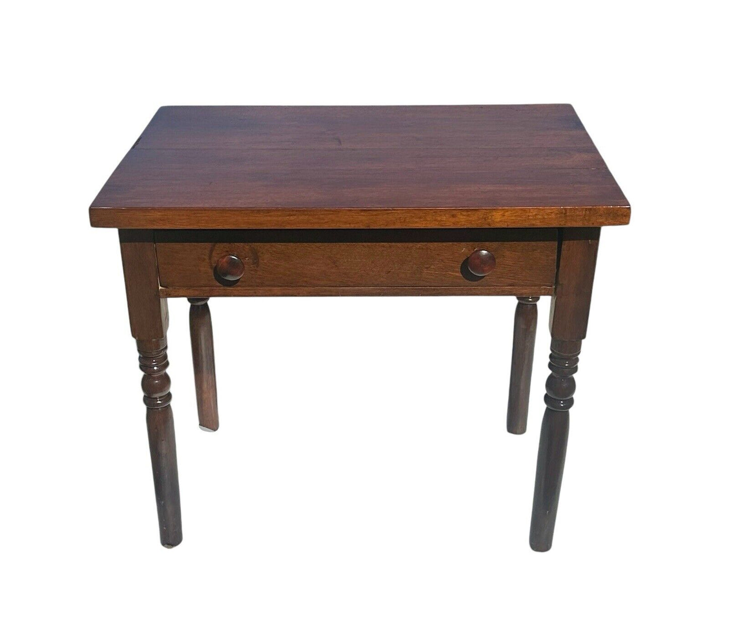 Antique 19th Century Southern Walnut Sheraton Style Single Drawer Bedside Table