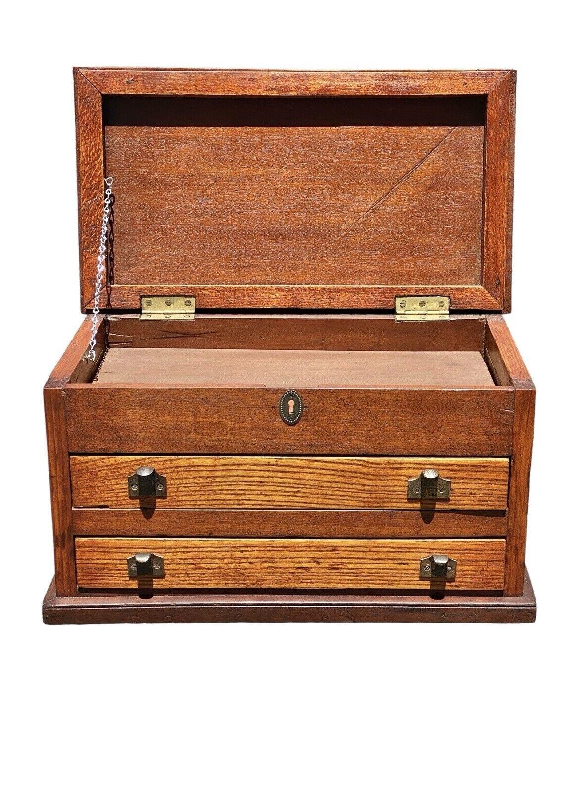 Antique Victorian Sewing Cabinet / Small File Cabinet - Legal & Letter Size