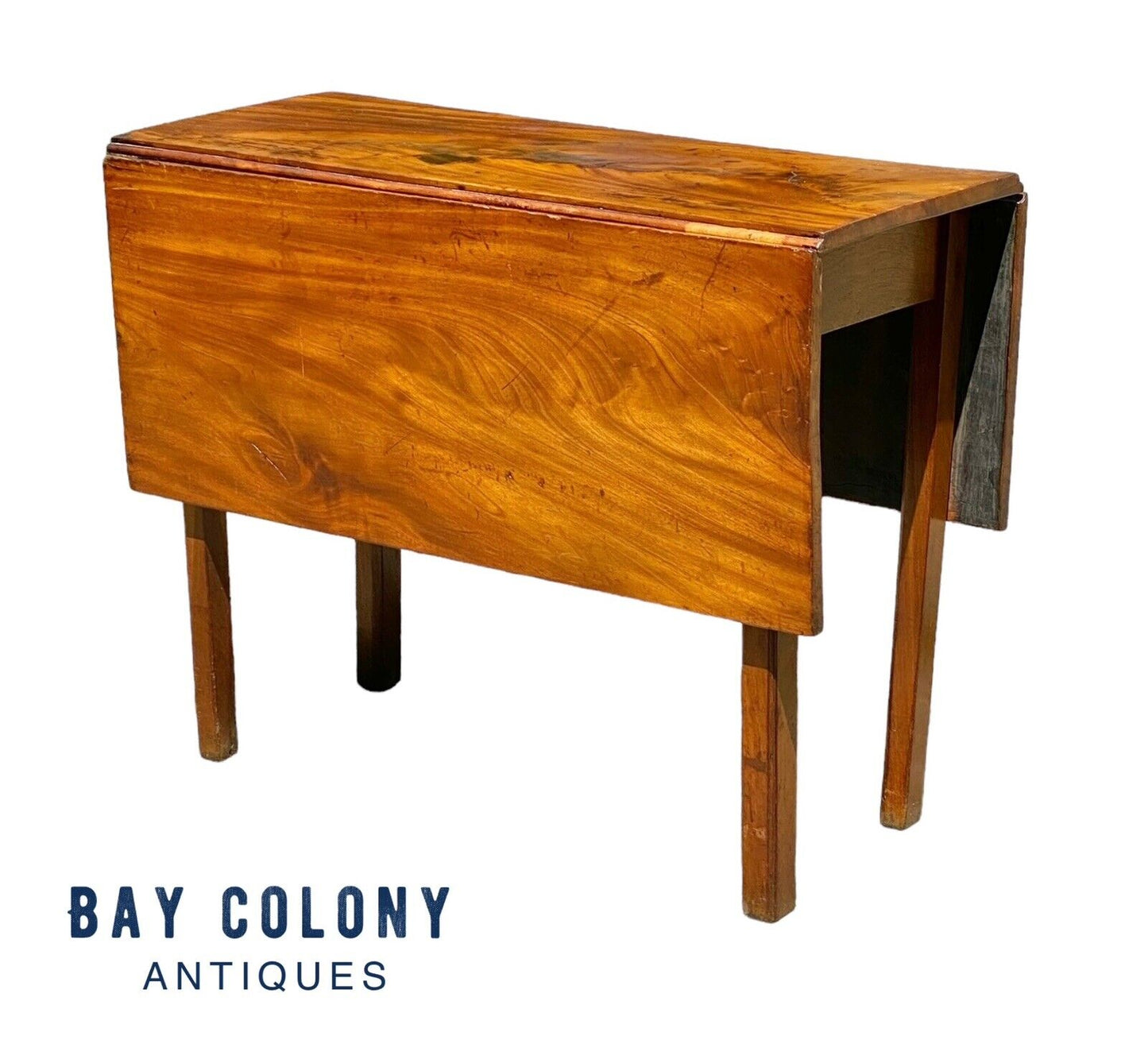 Important Coastal New England Antique Chippendale Mahogany Dropleaf Dining Table