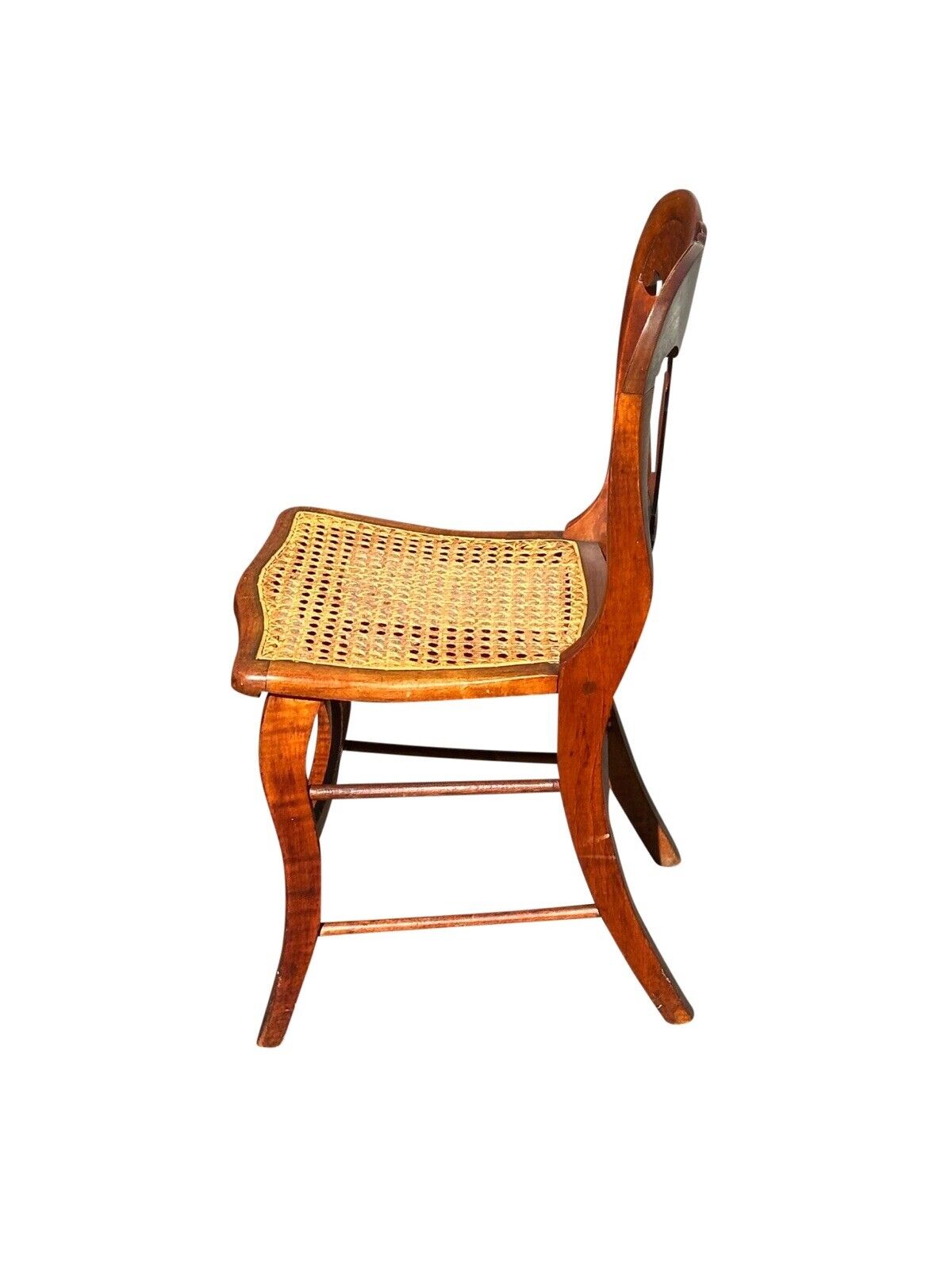 Set of Six Antique Federal Period Bird's Eye & Tiger Maple Country Dining Chairs