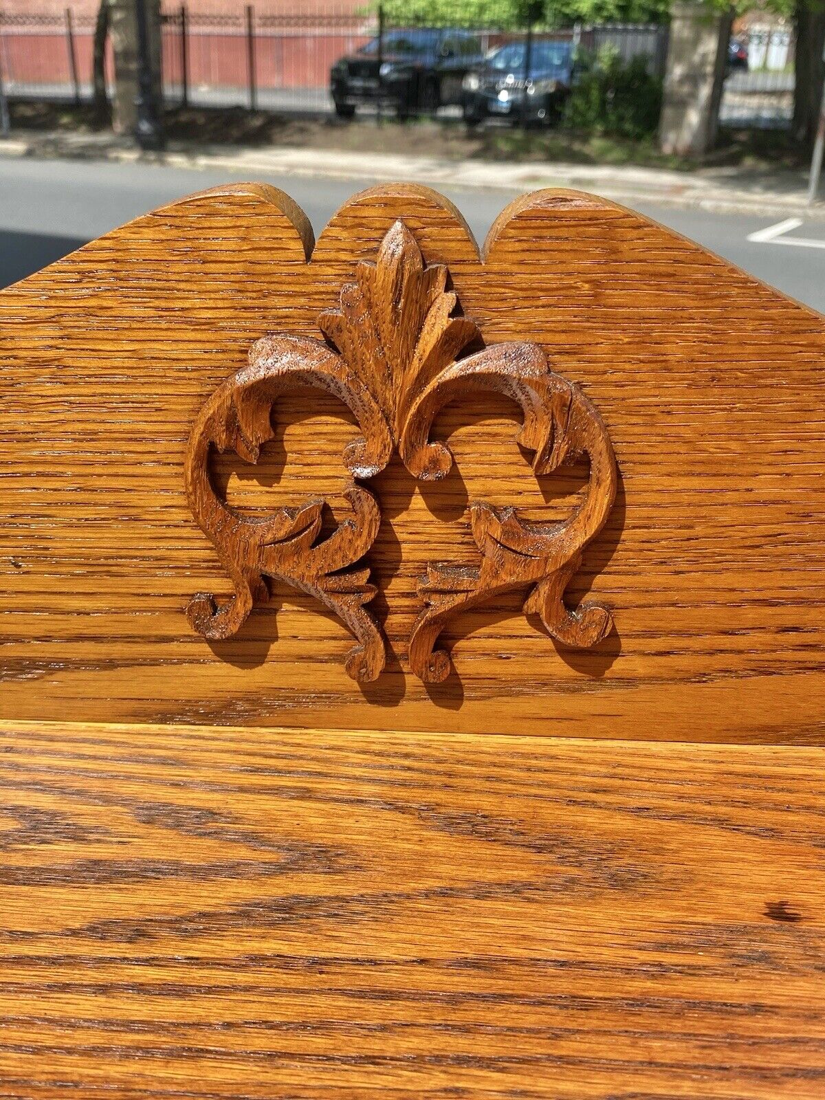 Antique Victorian Oak Five Drawer Lingerie Chest With Scrolled & Carved Gallery