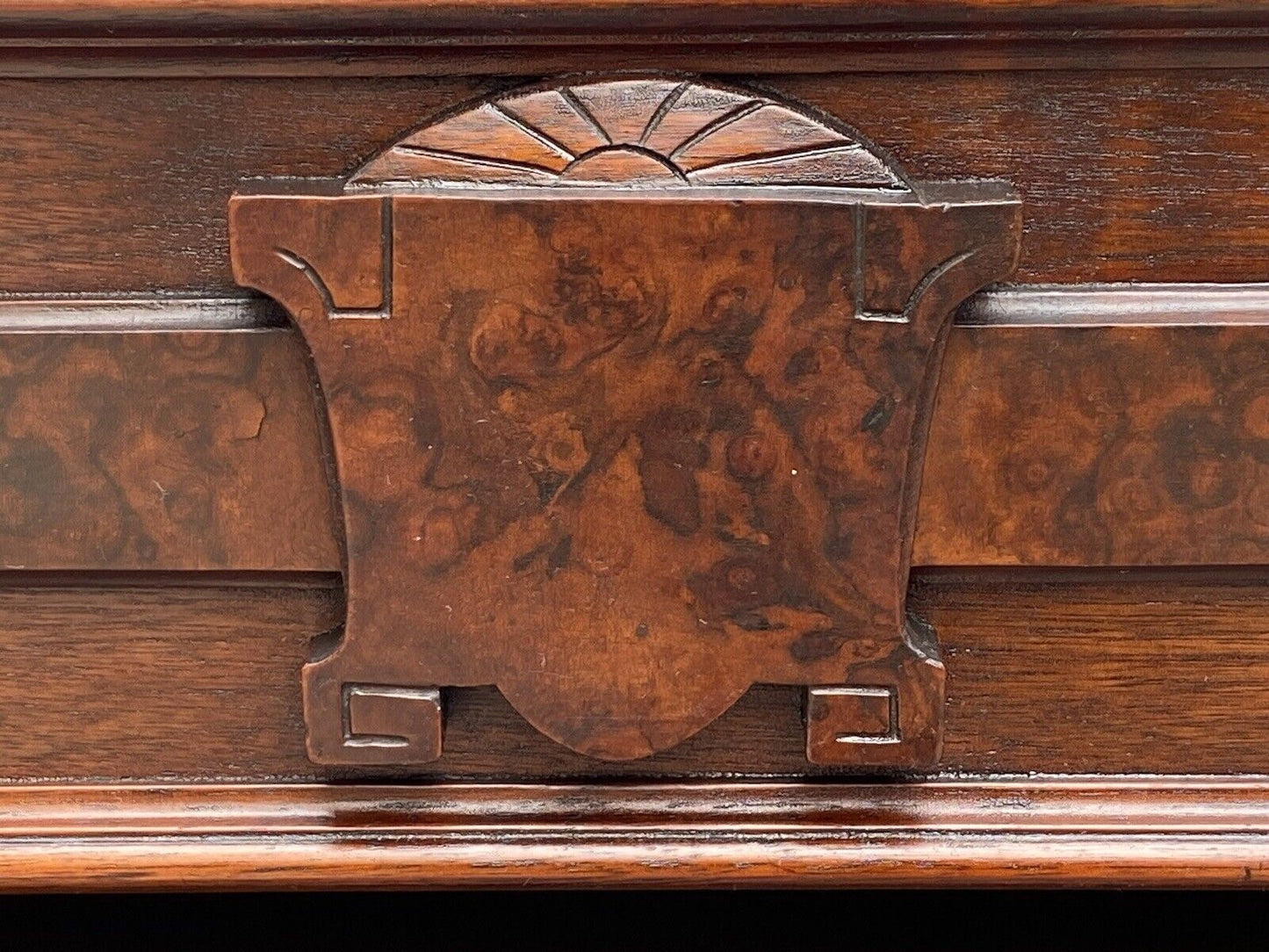 Antique Victorian Lockside Chest of Drawers with Fall Front Desk Section