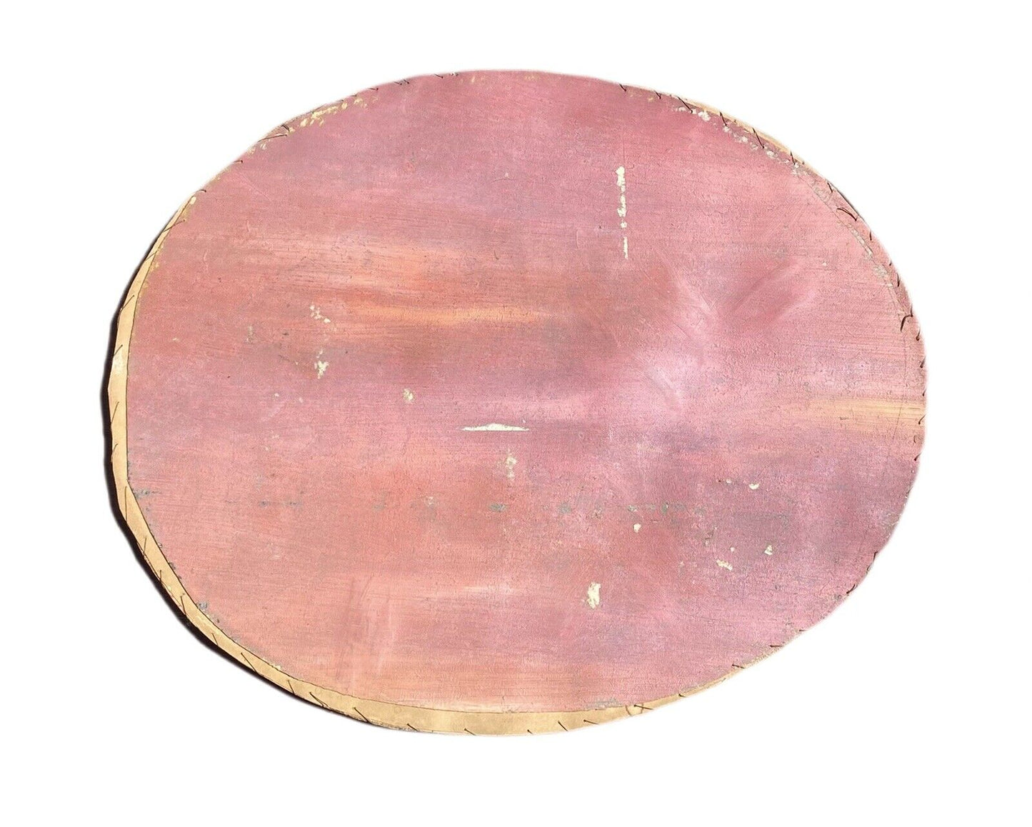 Antique Hudson River School American Landscape Painting In Original Oval Frame