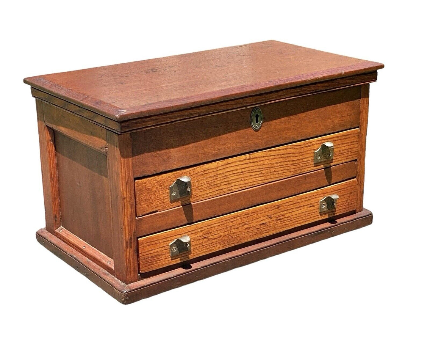 Antique Victorian Sewing Cabinet / Small File Cabinet - Legal & Letter Size