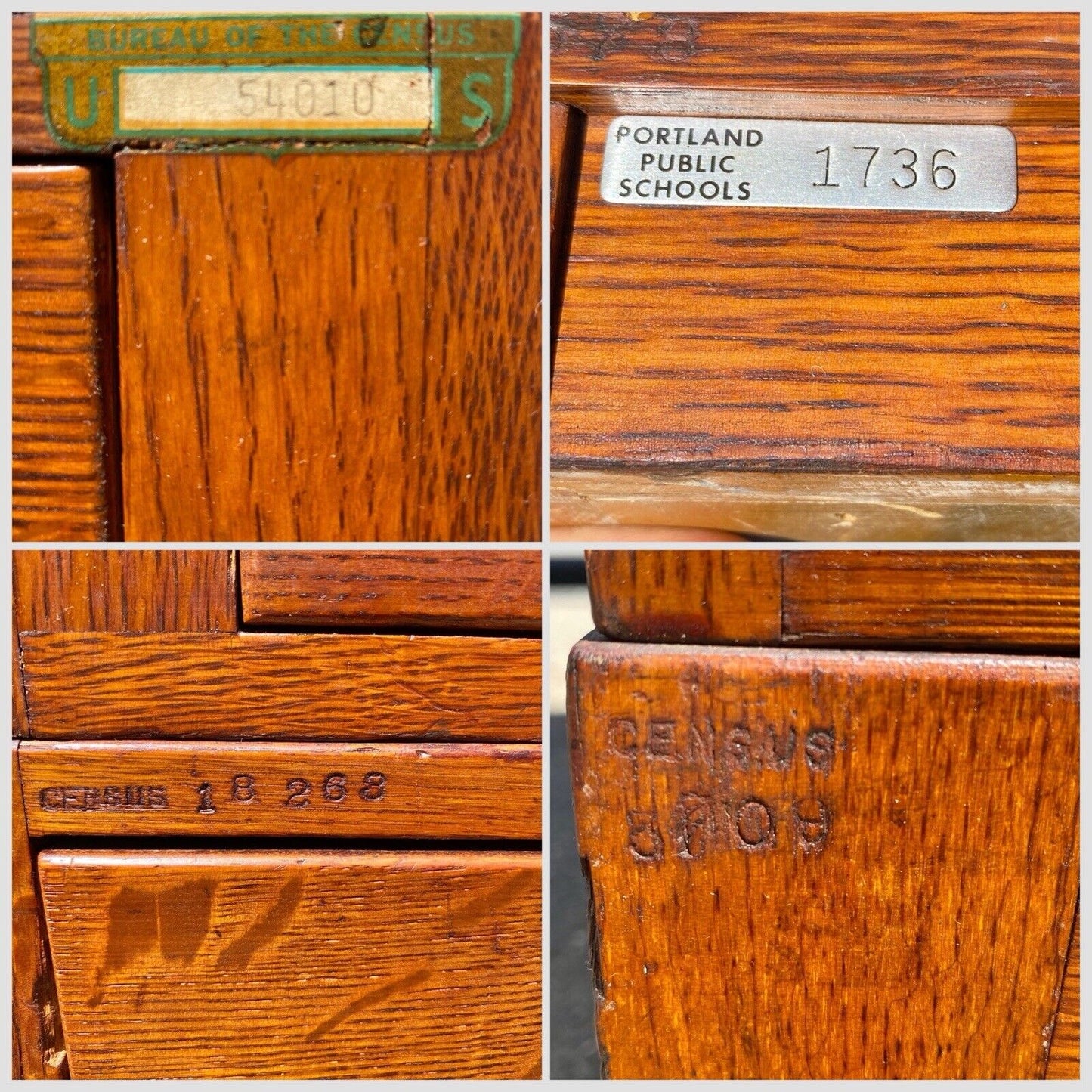 Antique Globe Wernicke Tiger Oak Legal Size File Cabinet / Oak Filing Cabinet