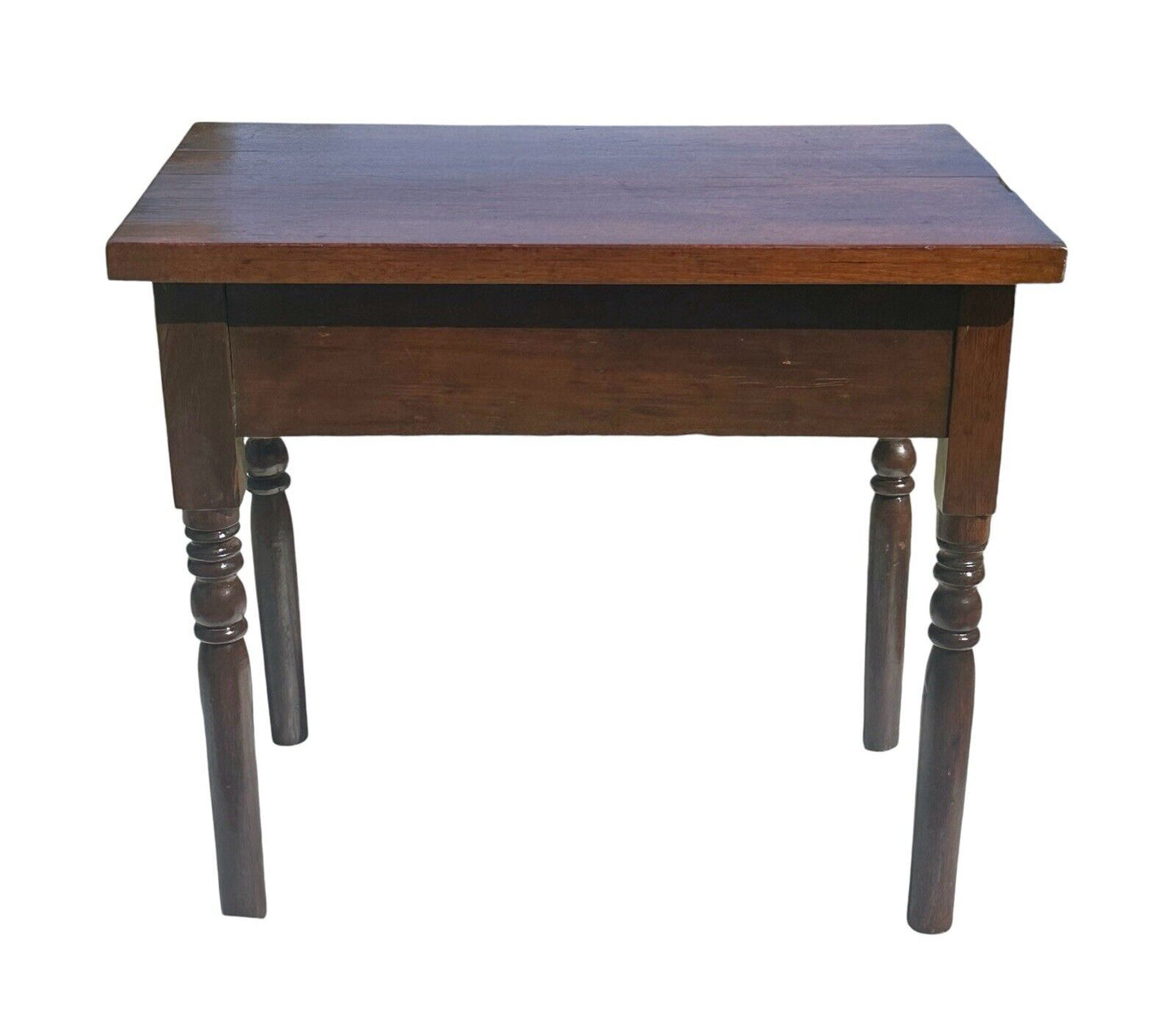 Antique 19th Century Southern Walnut Sheraton Style Single Drawer Bedside Table