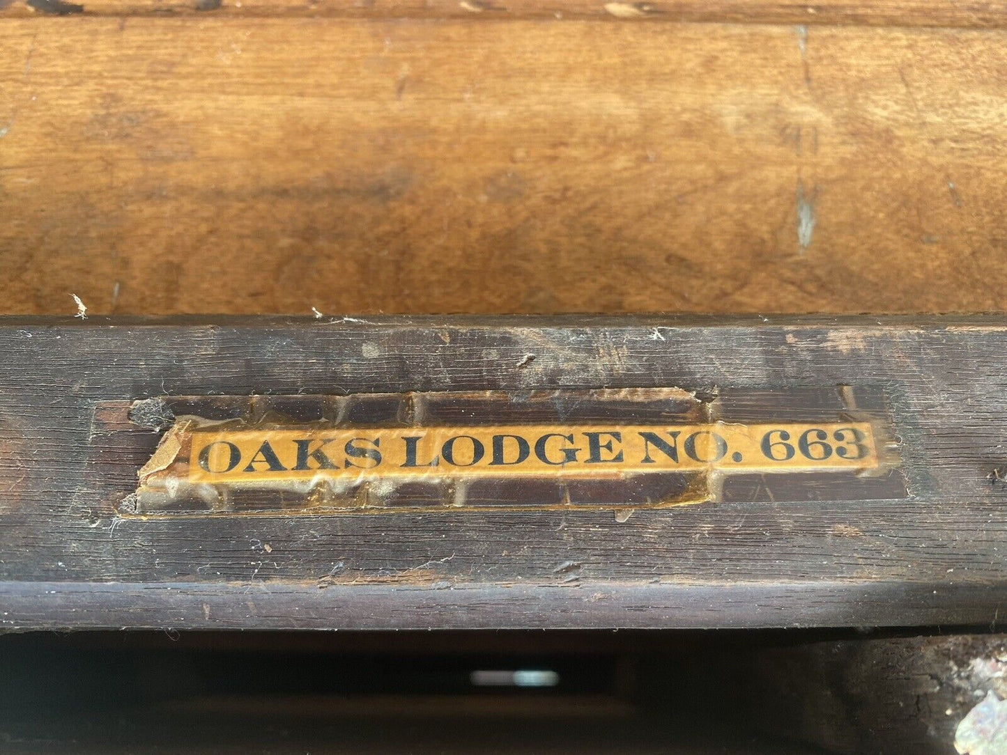 Antique Tiger Oak 4 Drawer Wood File Cabinet