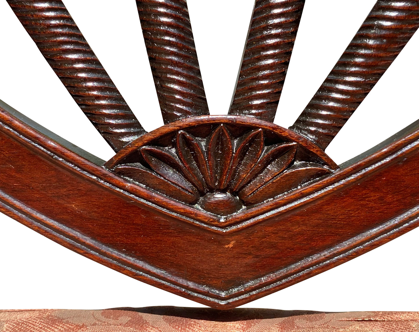 Important 18th Century Federal Shieldback Side Chair With Rare Cornucopia Design