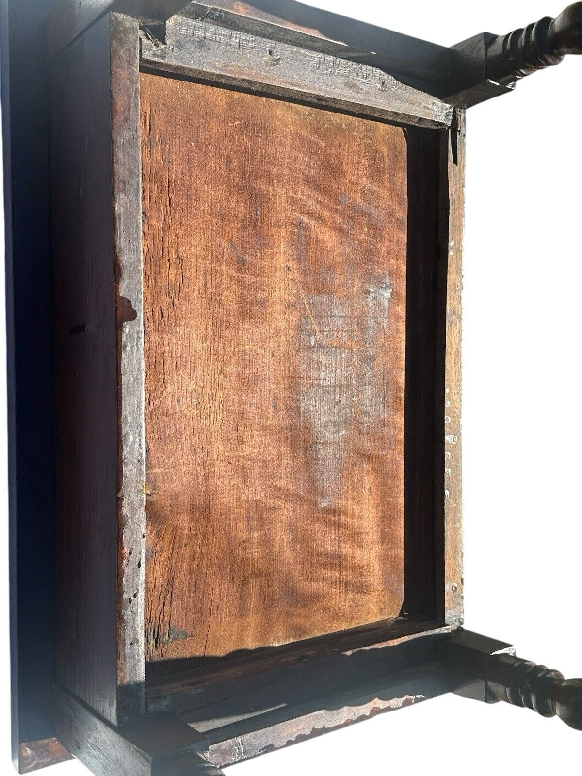 Antique 19th Century Southern Walnut Sheraton Style Single Drawer Bedside Table - Bay Colony Antiques Home & Garden:Furniture:Tables