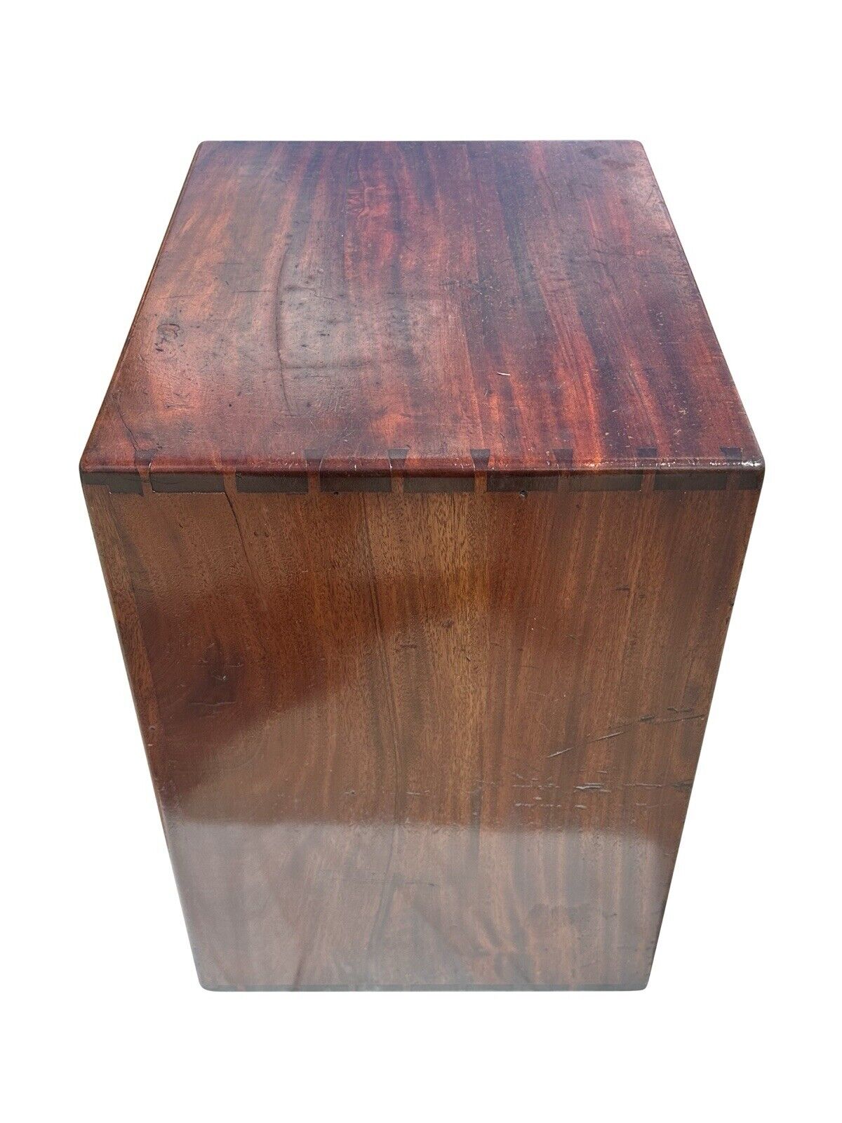 Antique Arts & Crafts Mahogany 18 Drawer Index File Cabinet With Brass Hardware - Bay Colony Antiques Business & Industrial:Office:Office Furniture:Filing Cabinets