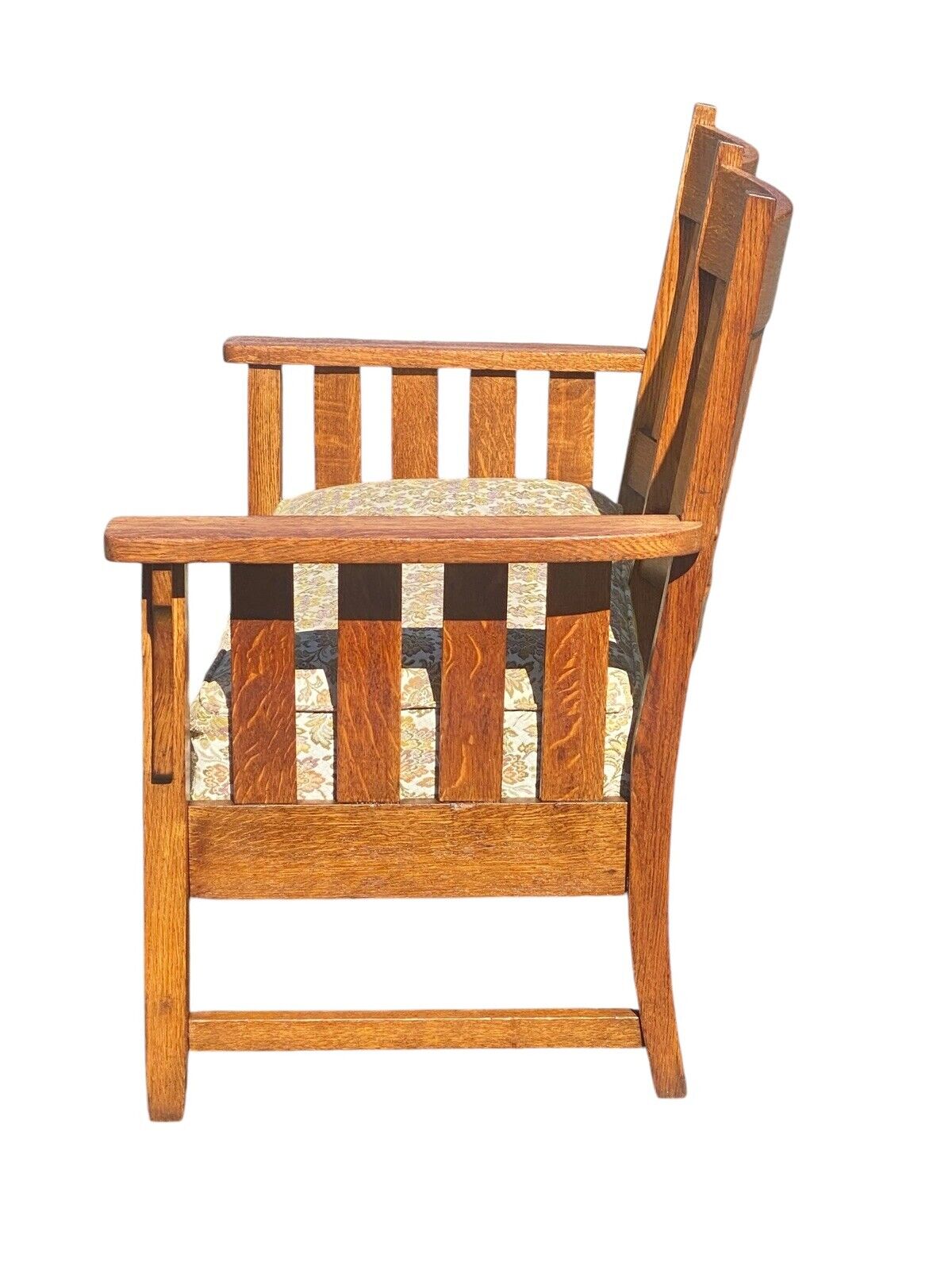 Antique Arts & Crafts / Mission Oak Settee Bench - Bay Colony Antiques Antiques:Furniture:Sofas & Chaises