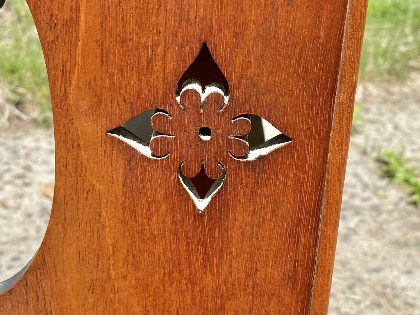Antique Chippendale Style Mahogany Wall Cabinet or Cupboard With Display Shelves - Bay Colony Antiques Home & Garden:Furniture:Bookcases & Shelving