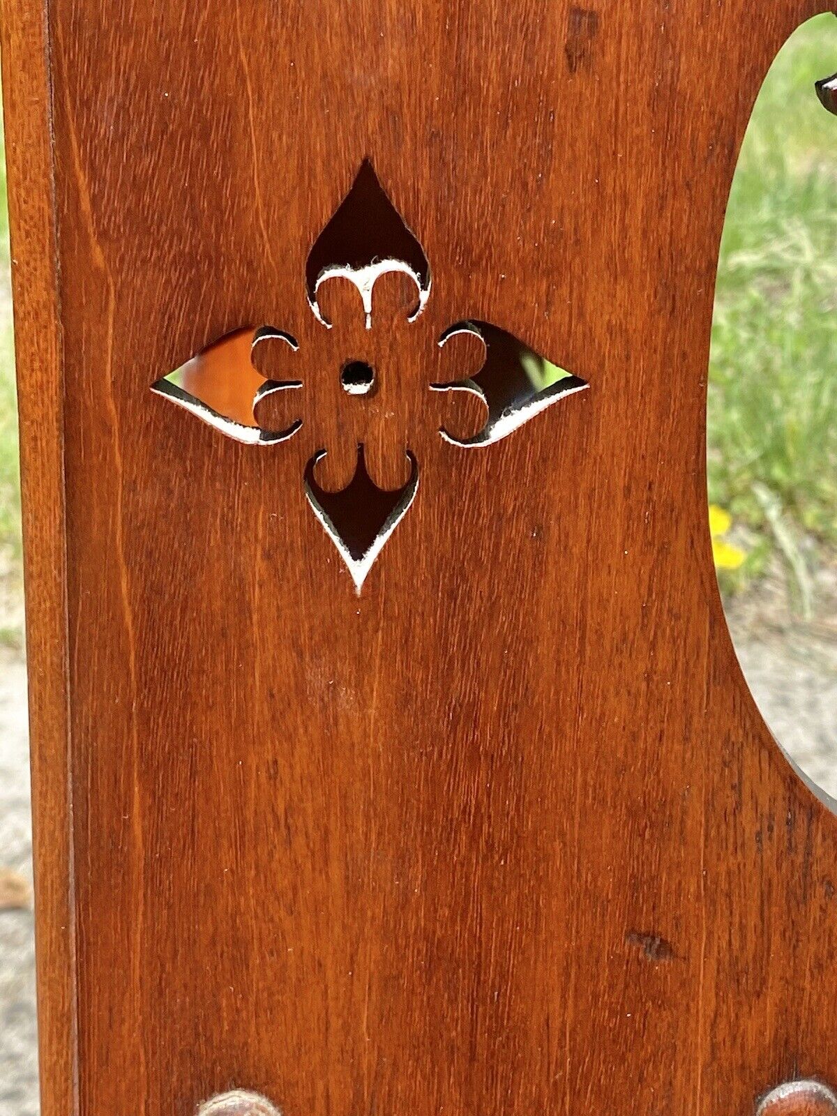 Antique Chippendale Style Mahogany Wall Cabinet or Cupboard With Display Shelves - Bay Colony Antiques Home & Garden:Furniture:Bookcases & Shelving
