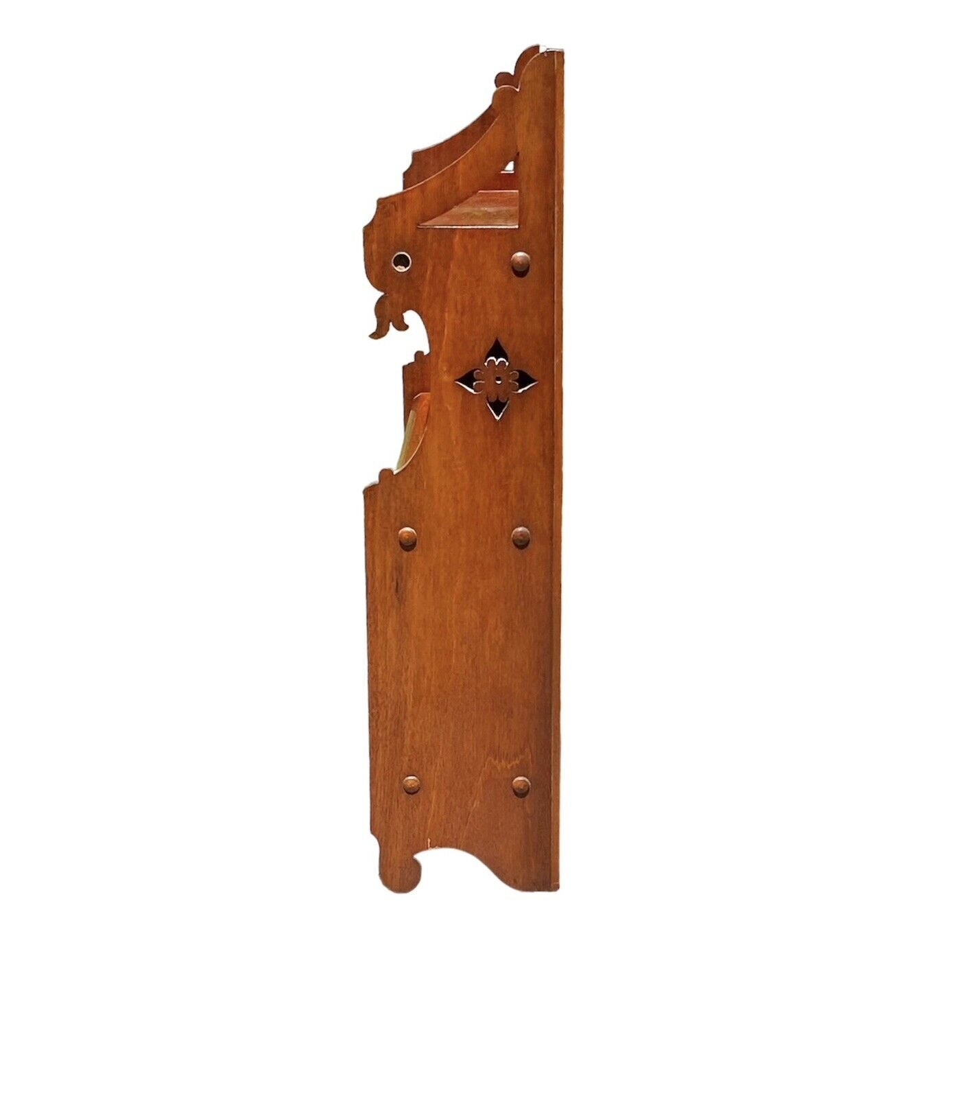 Antique Chippendale Style Mahogany Wall Cabinet or Cupboard With Display Shelves - Bay Colony Antiques Home & Garden:Furniture:Bookcases & Shelving