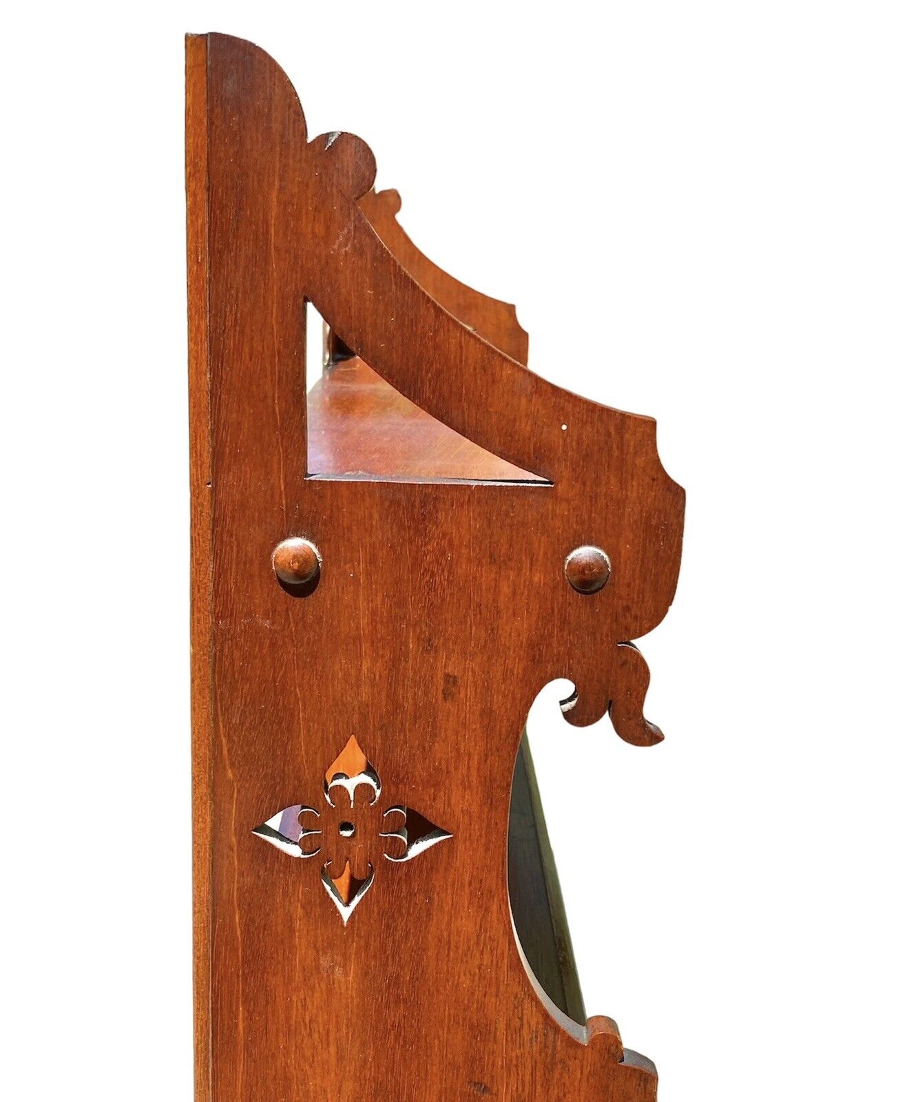 Antique Chippendale Style Mahogany Wall Cabinet or Cupboard With Display Shelves - Bay Colony Antiques Home & Garden:Furniture:Bookcases & Shelving