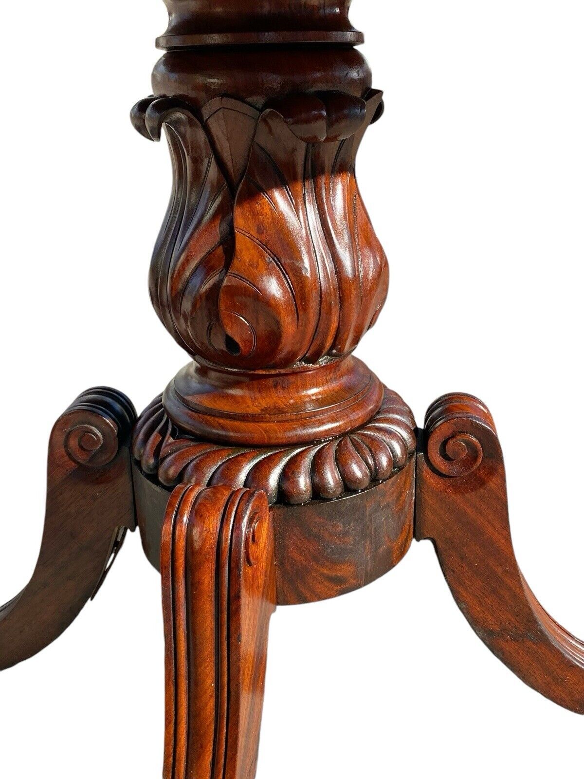 Antique Duncan Phyfe Mahogany Card Table / Console Table - New York CA 1820 - Bay Colony Antiques Antiques:Furniture:Tables