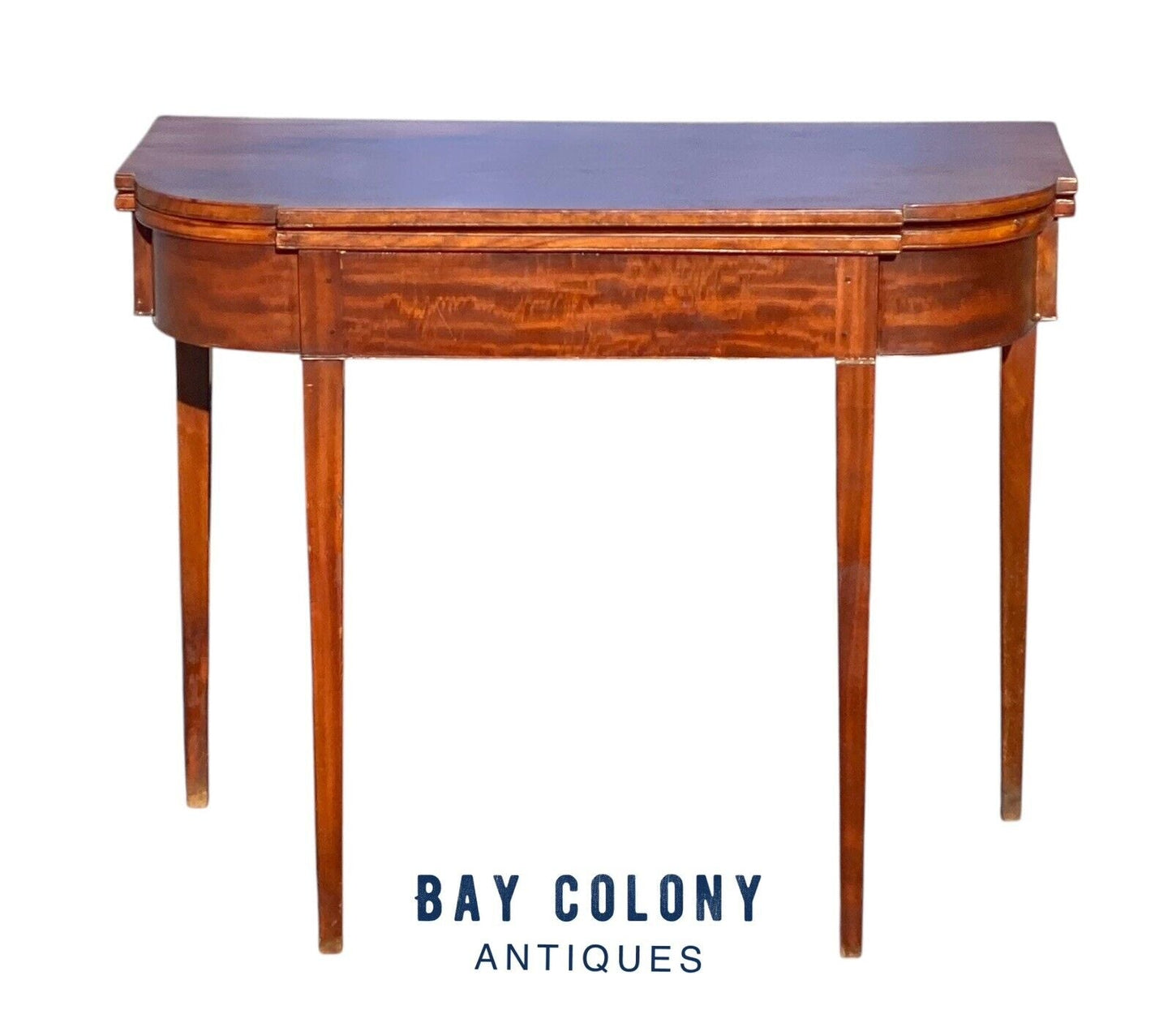 Antique Massachusetts Mahogany Card Table / Game Table - Bay Colony Antiques Antiques:Furniture:Tables