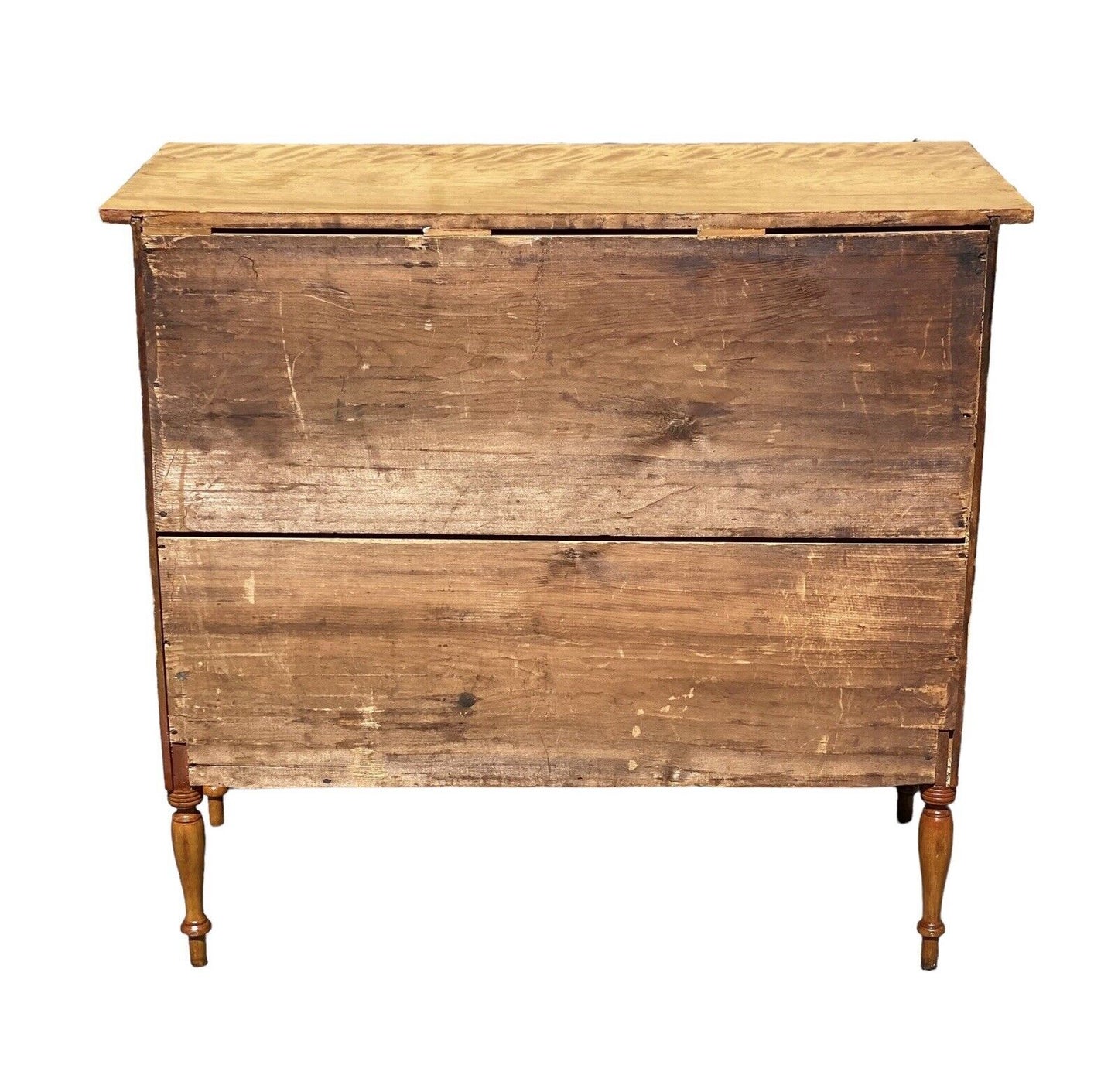 Antique New Hampshire Flame Birch Sheraton Chest Of Drawers / Dresser - Bay Colony Antiques Antiques:Furniture:Dressers & Chests of Drawers