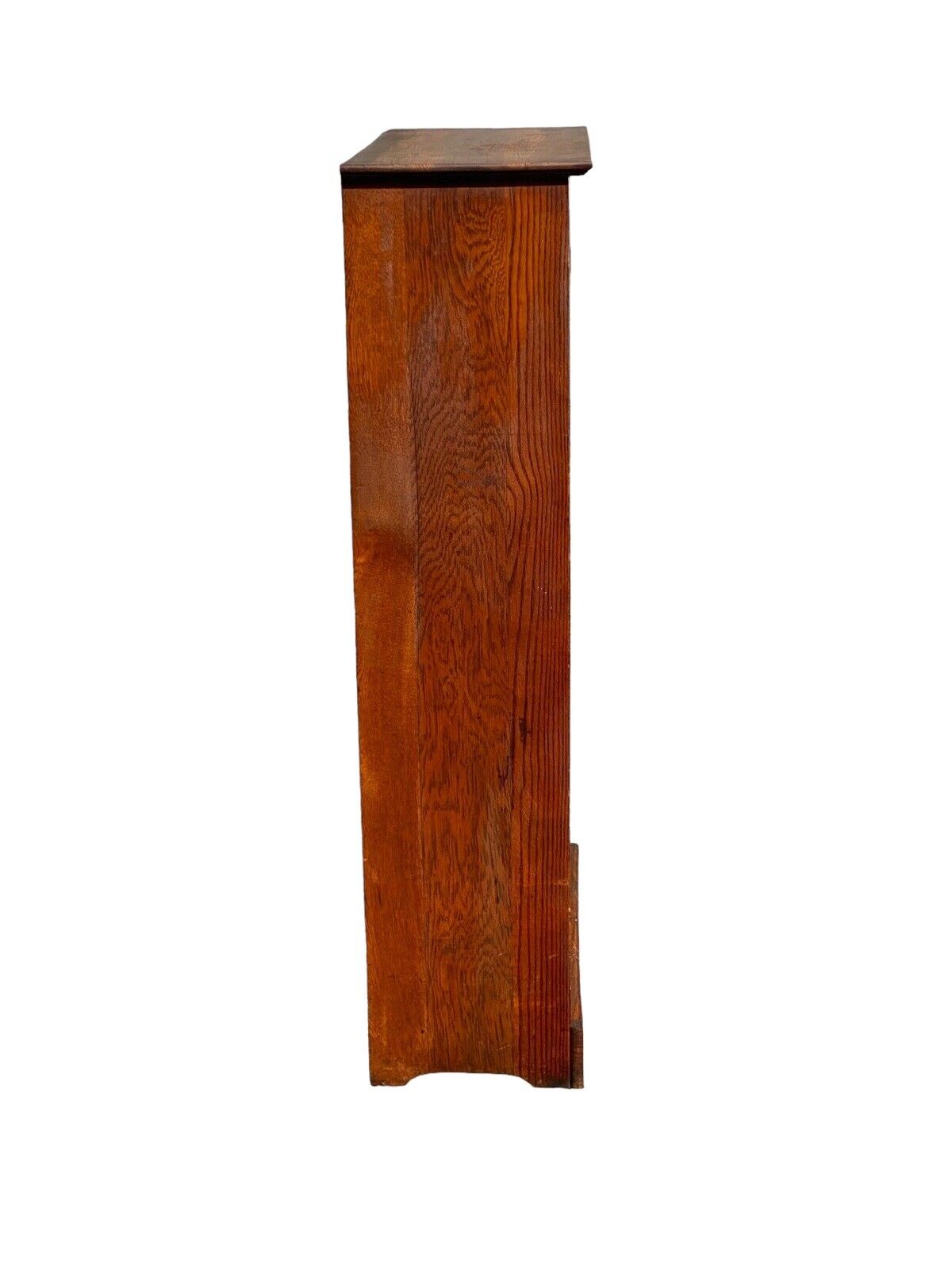 Antique Oak Bookcase / Display Cabinet with Glass Door - Larkin - Bay Colony Antiques Antiques:Furniture:Cabinets & Cupboards