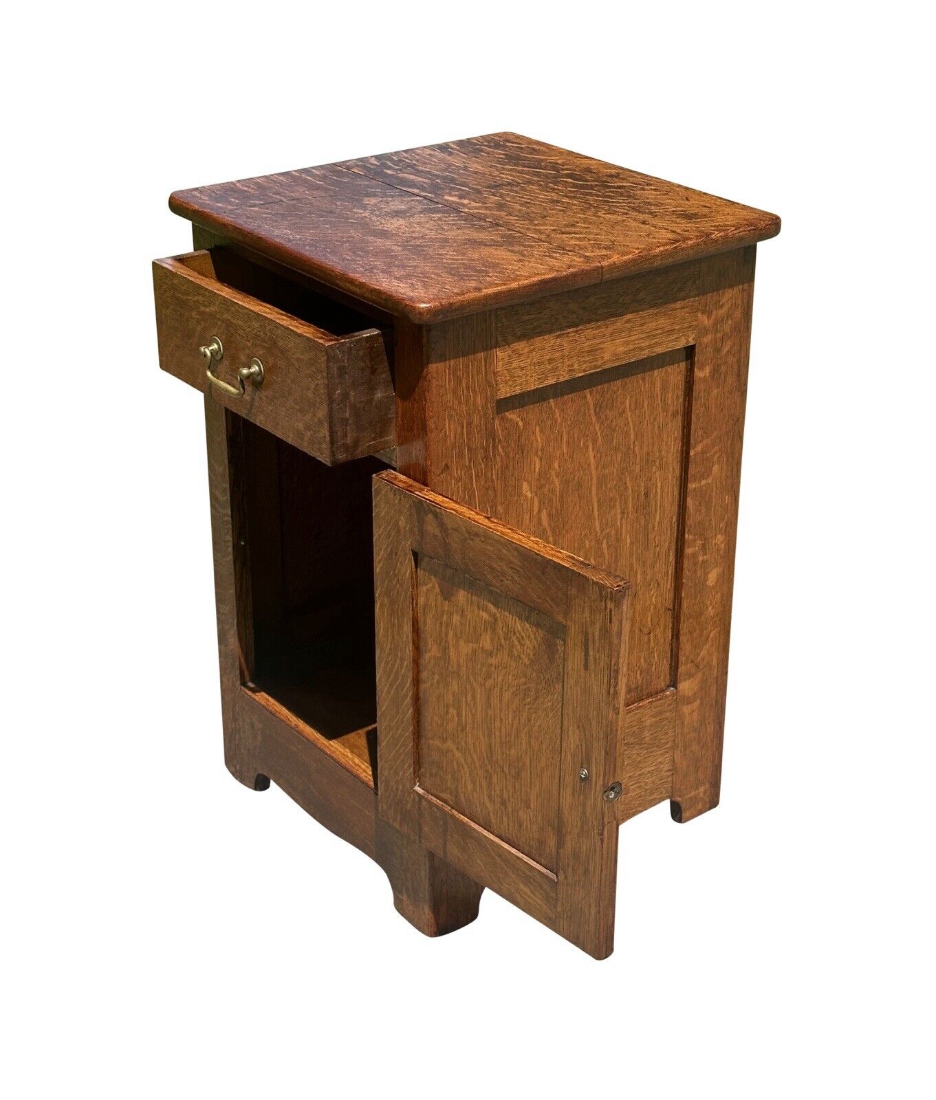 Antique Victorian Tiger Oak Single Drawer Office Cabinet by Paine's Furniture - Bay Colony Antiques Antiques:Furniture:Tables