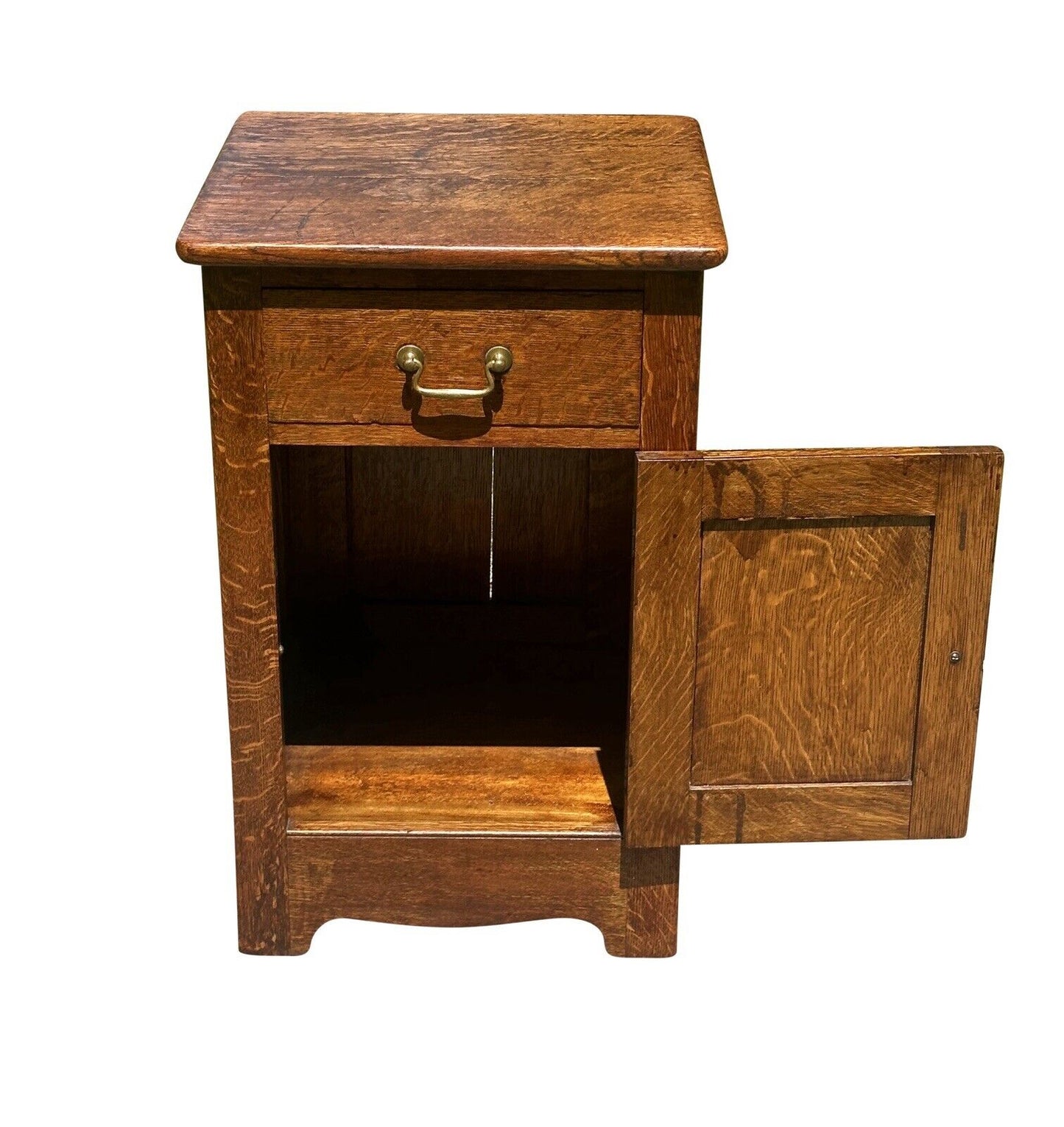 Antique Victorian Tiger Oak Single Drawer Office Cabinet by Paine's Furniture - Bay Colony Antiques Antiques:Furniture:Tables
