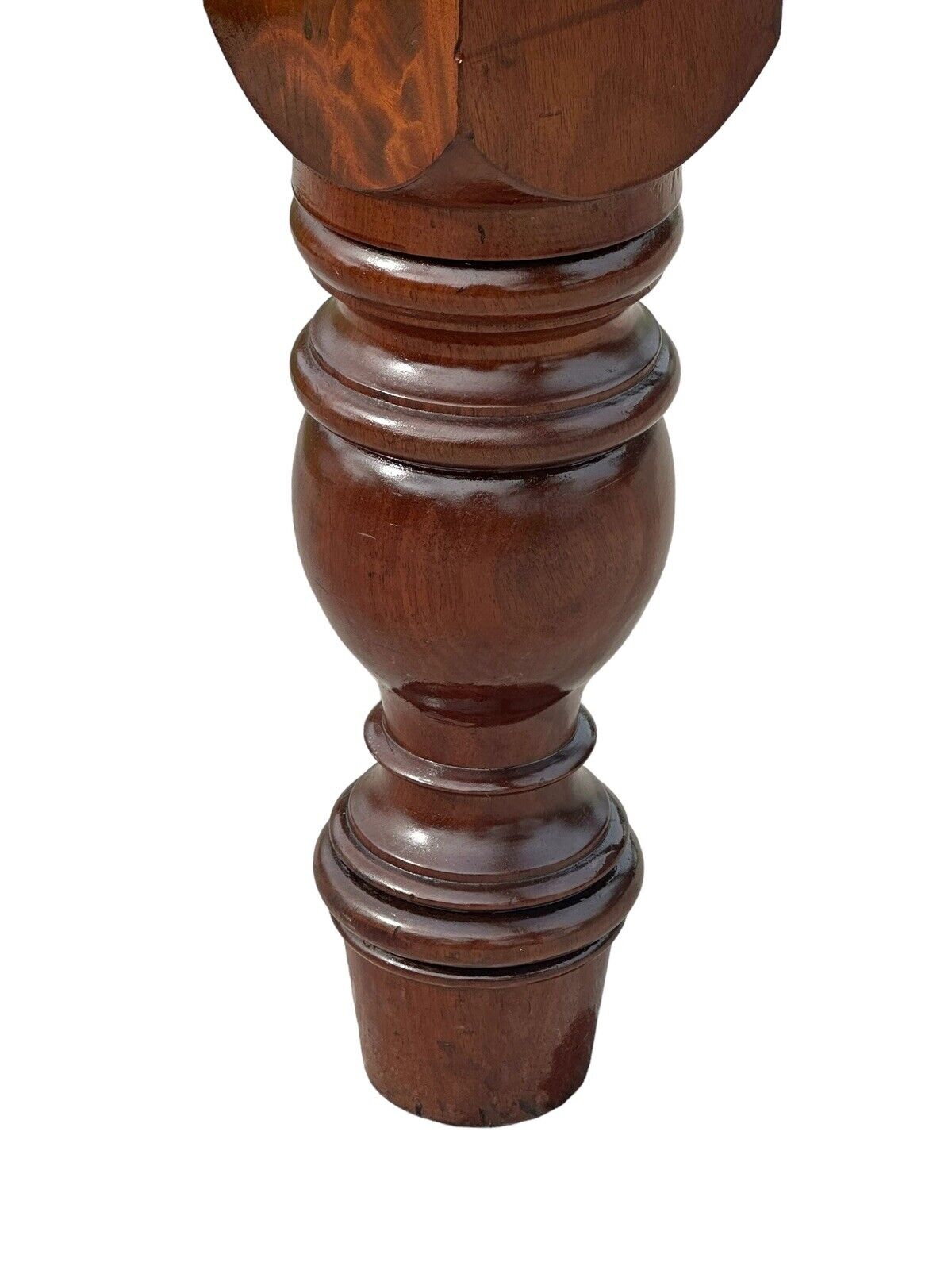 Early American Antique Federal Period Mahogany Acanthus & Pomegranate Carved Bed - Bay Colony Antiques Antiques:Furniture:Beds & Frames:Beds & Bed Frames