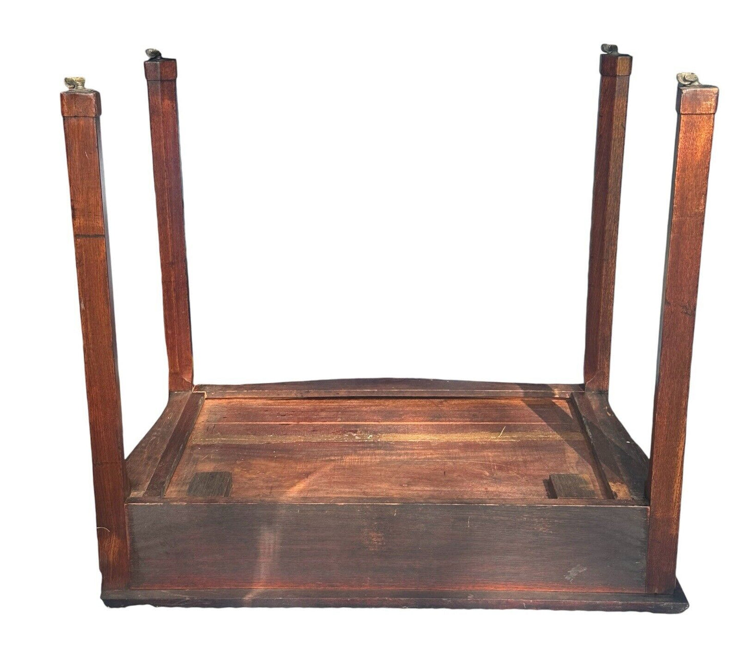 Late 19th Century Antique George Iii Style Mahogany Serpentine Architect's Table - Bay Colony Antiques Antiques:Furniture:Tables