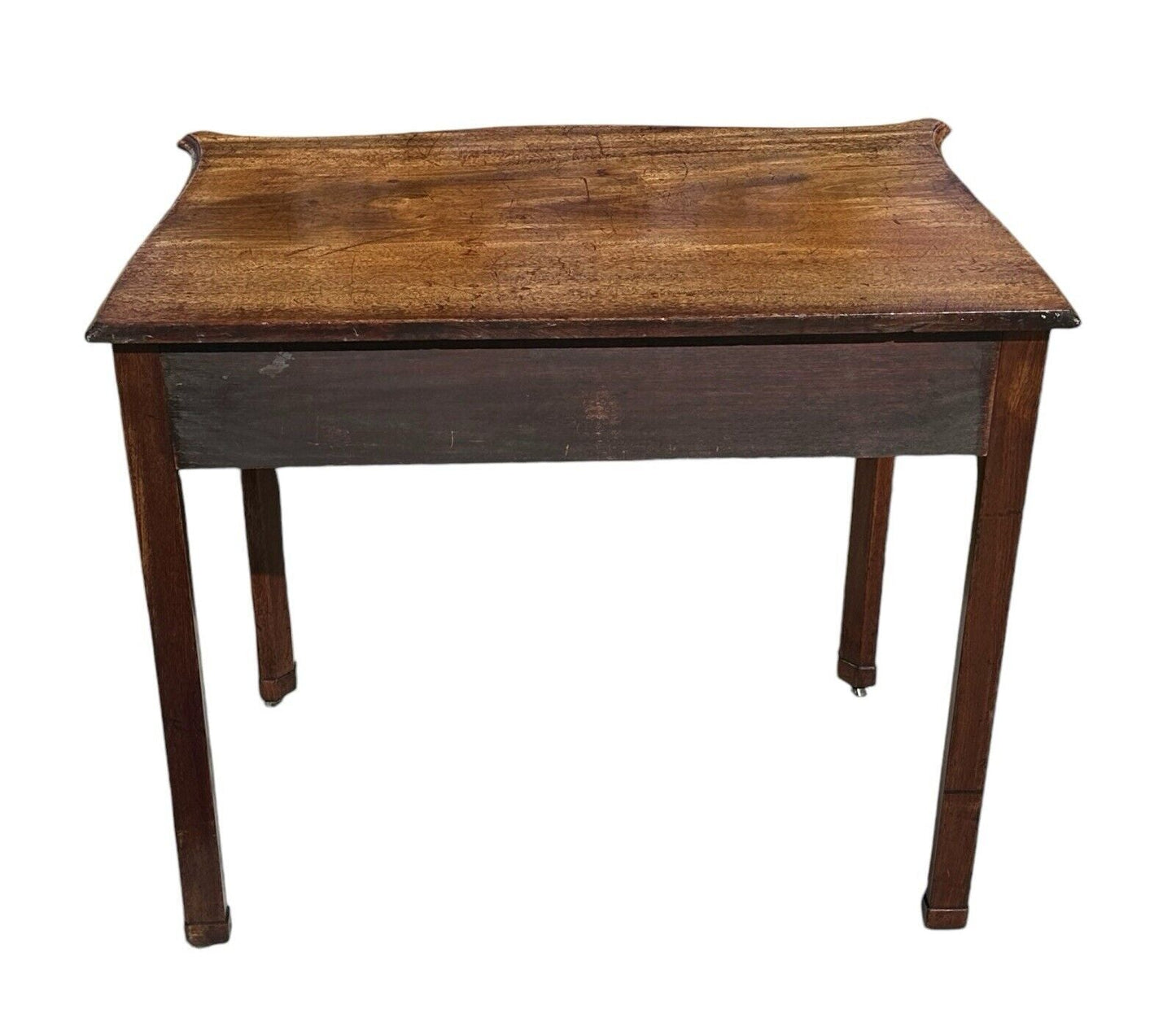 Late 19th Century Antique George Iii Style Mahogany Serpentine Architect's Table - Bay Colony Antiques Antiques:Furniture:Tables