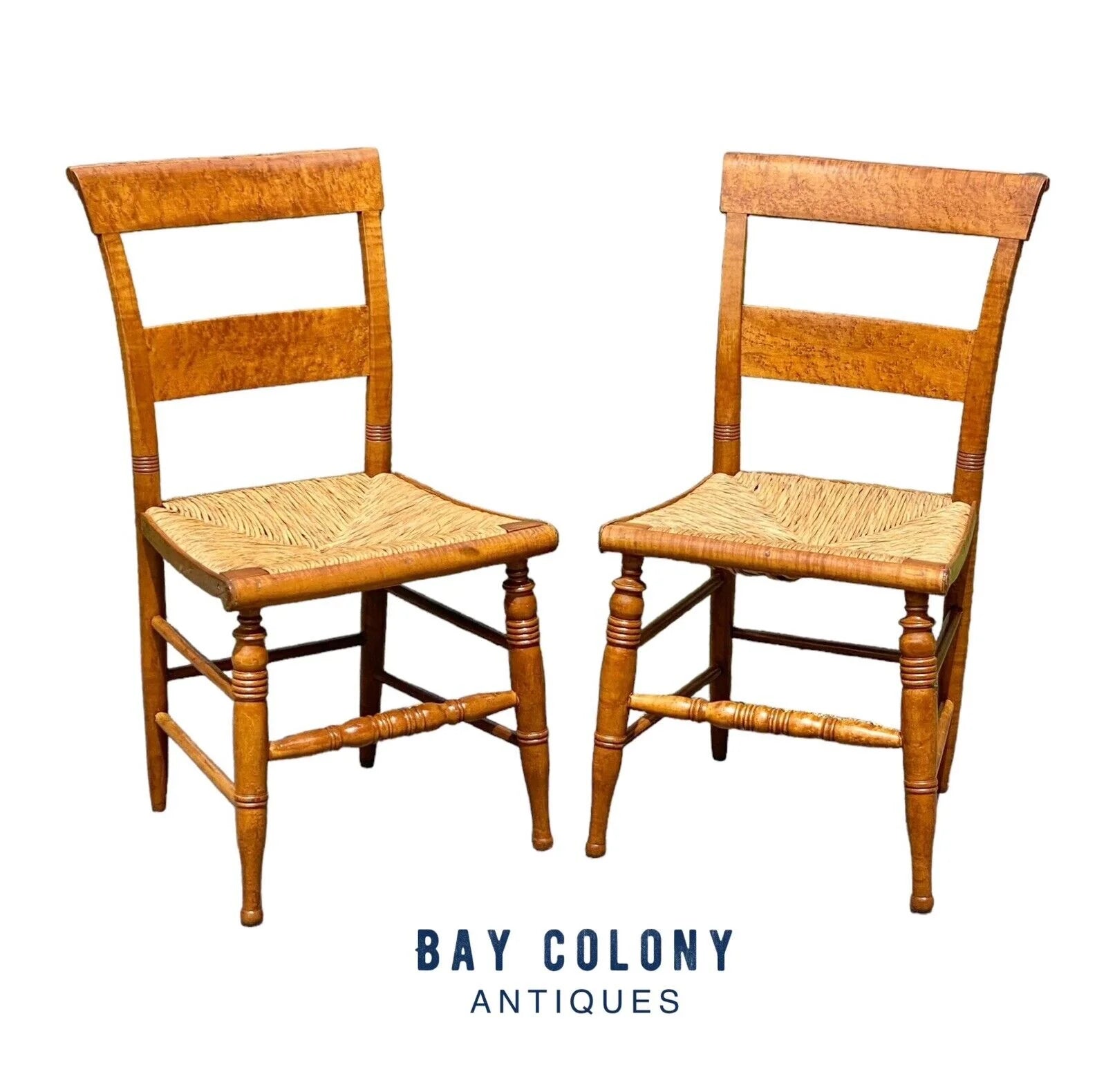 Set of 4 Maple chairs - Bay Colony Antiques