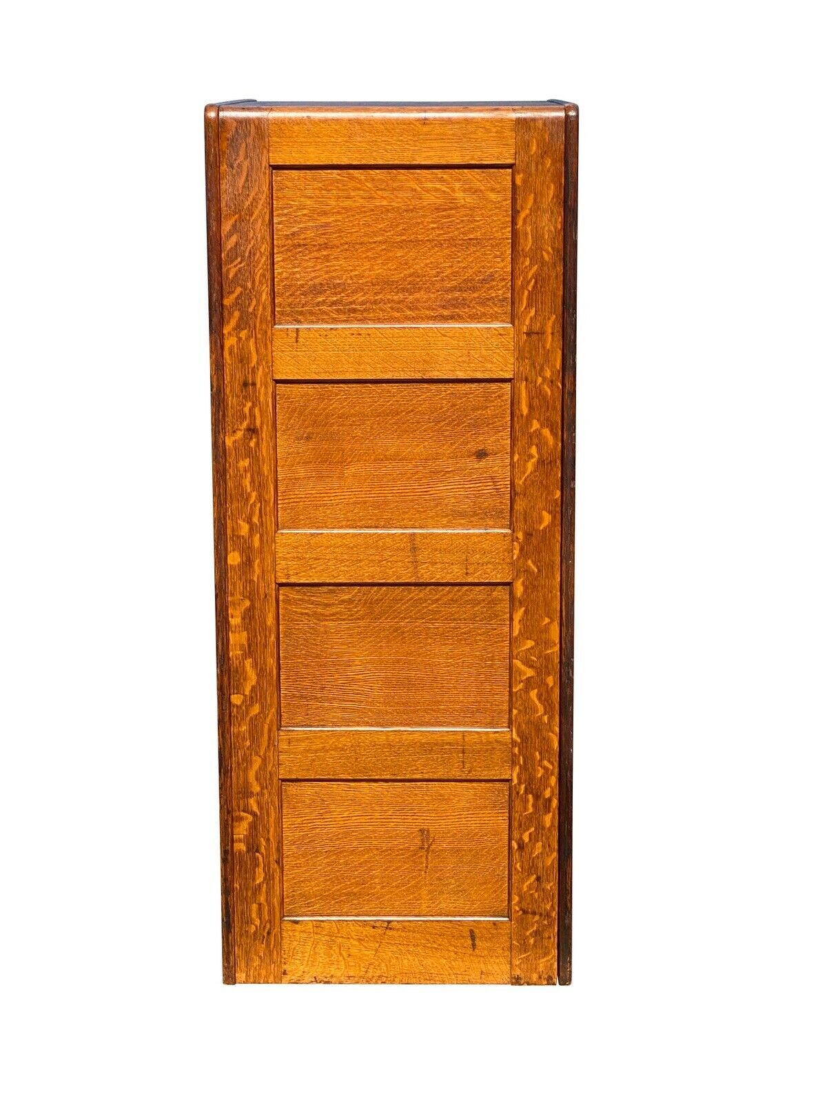 20TH C ANTIQUE LIBRARY BUREAU LEGAL SIZE ARTS & CRAFTS 4 DRAWER FILE CABINET