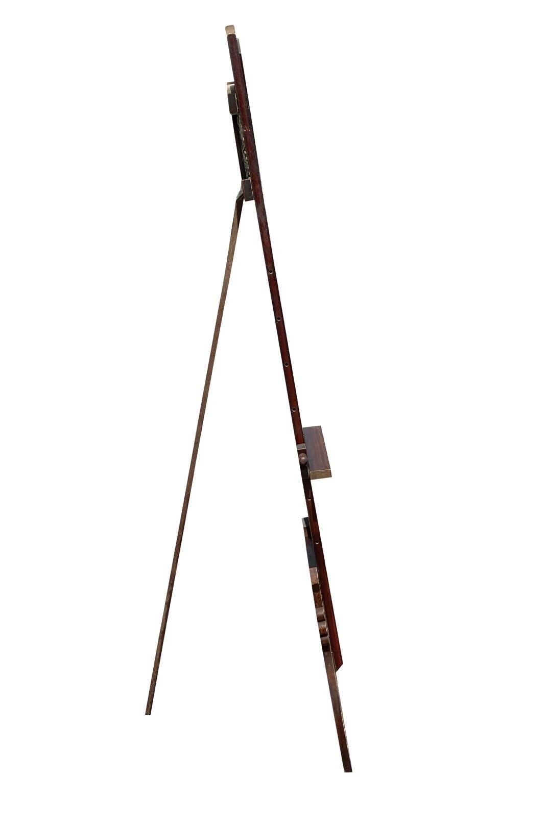 Antique Art Nouveau Fine Art Display Easel in Faux Mahogany Grain Painted Finish