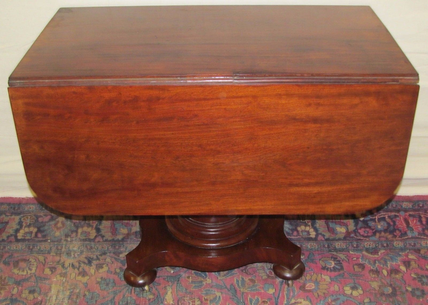 CIRCA 1830'S CLASSICAL EMPIRE BOSTON MAHOGANY BREAKFAST TABLE