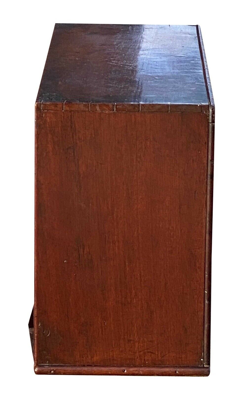 19th C Antique Victorian Mahogany Ballot Box ~ Freemason / Oddfellows