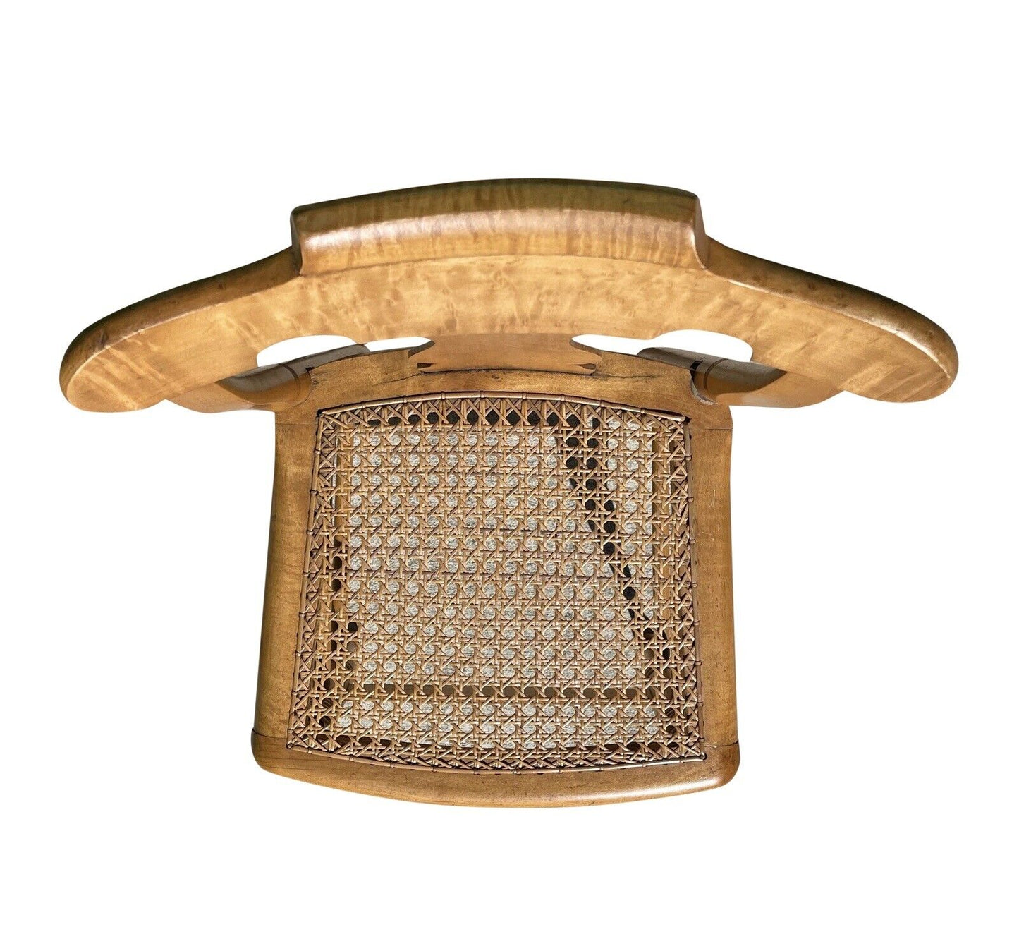 Pair of Federal Bird's Eye Maple New York Side Chairs Signed S. Ely - Circa 1830