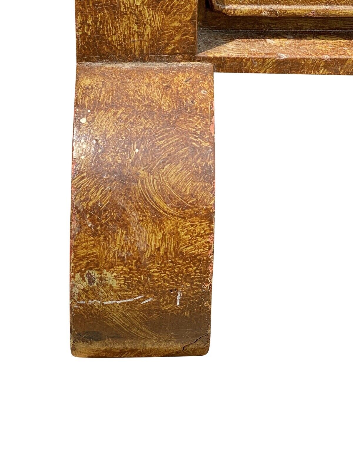 19th Century Grain Painted Antique Chest of Drawers in Desirable Mustard Surface