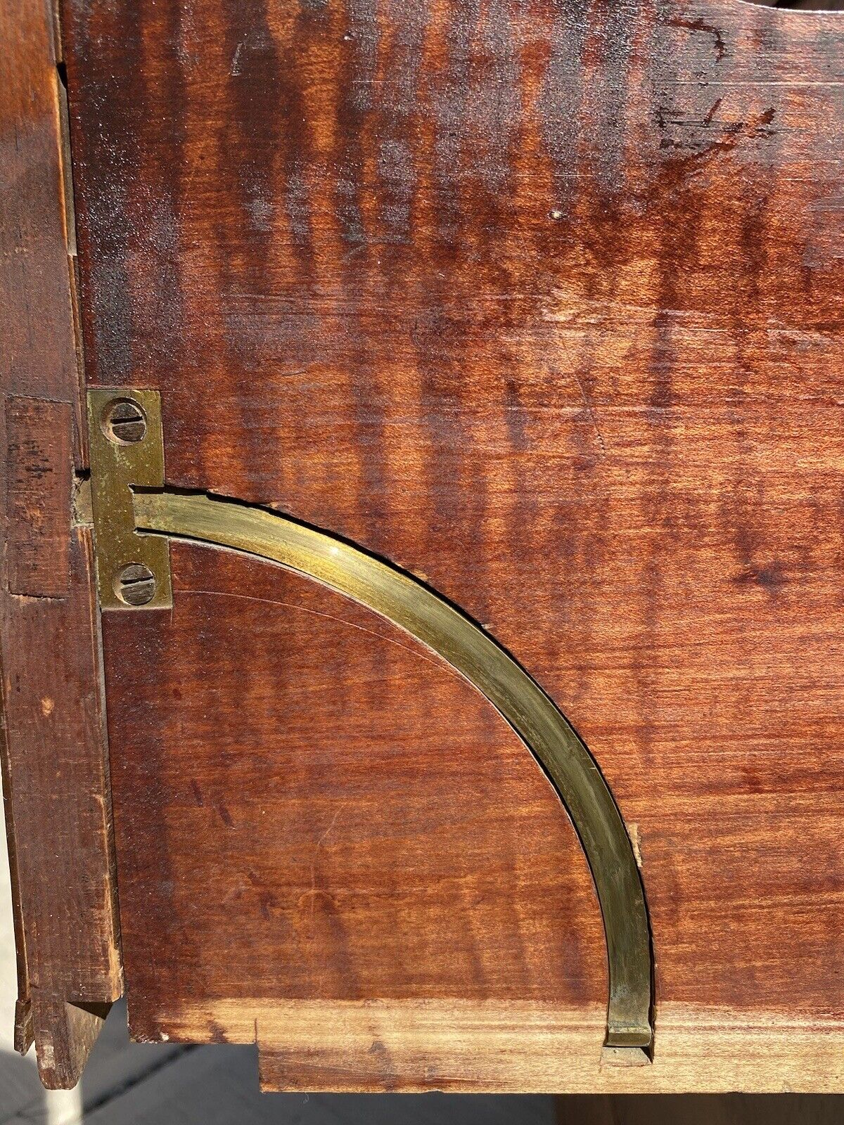 Federal Tiger Maple Country Butler's Desk in Original Surface Circa 1790 - 1810