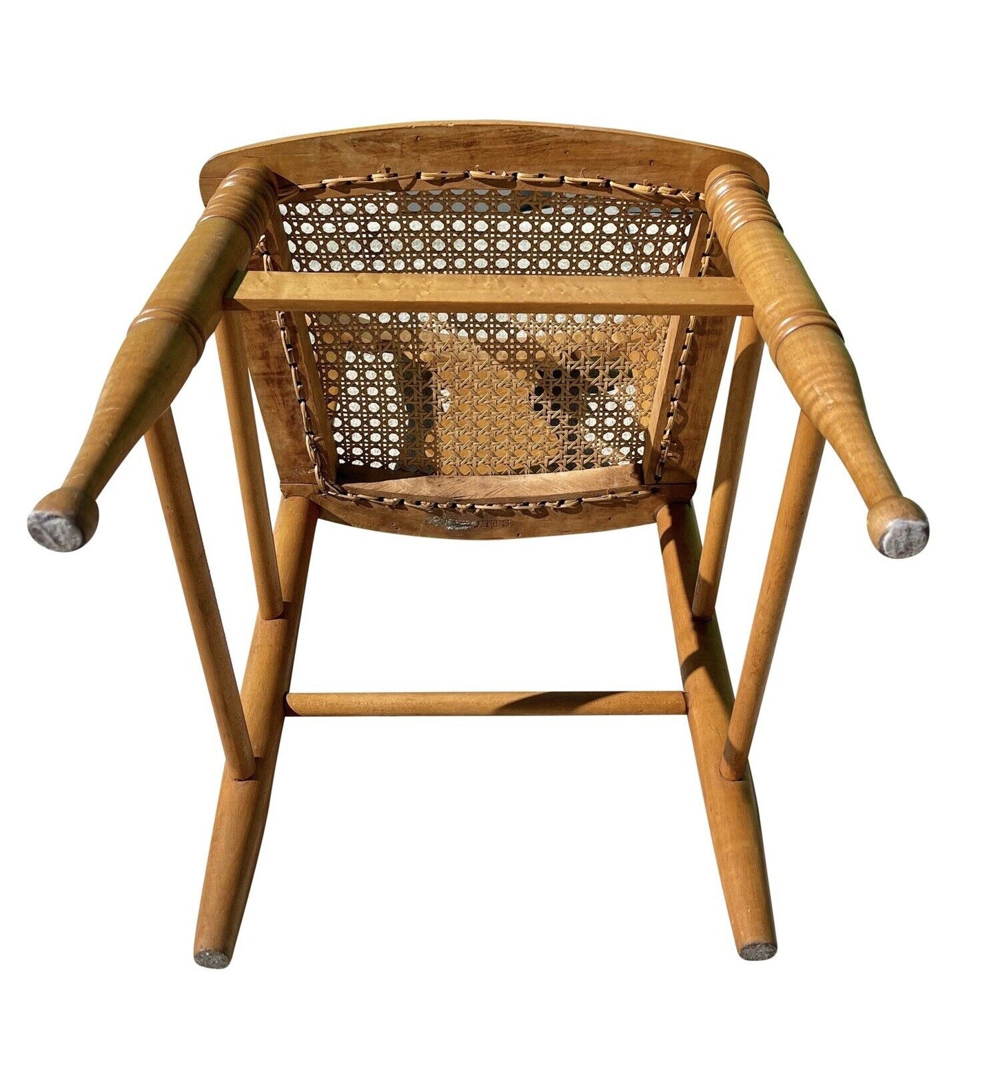 Pair of Federal Bird's Eye Maple New York Side Chairs Signed S. Ely - Circa 1830