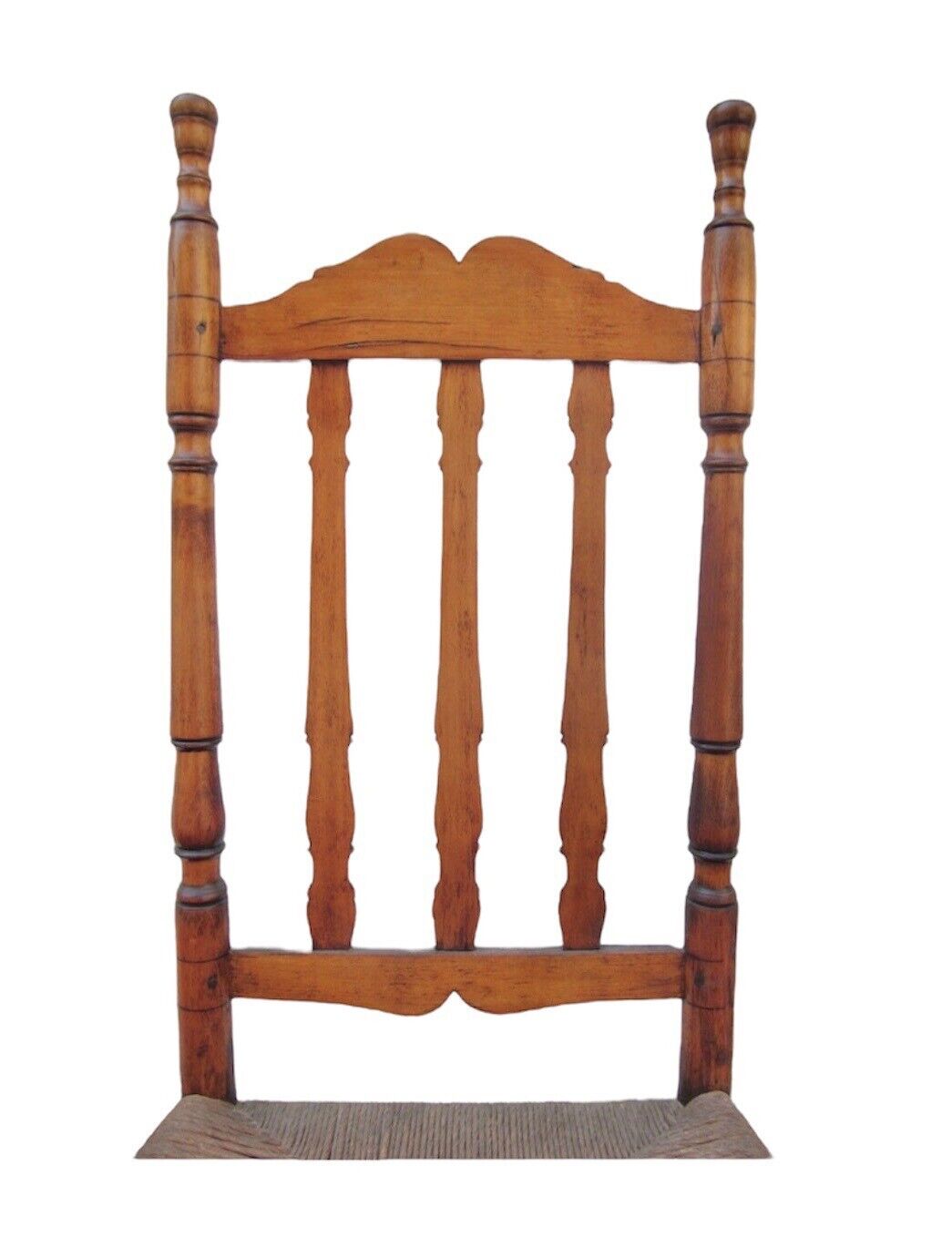 Early 18th Century William & Mary Period Triple Bannister Back Maple Side Chair