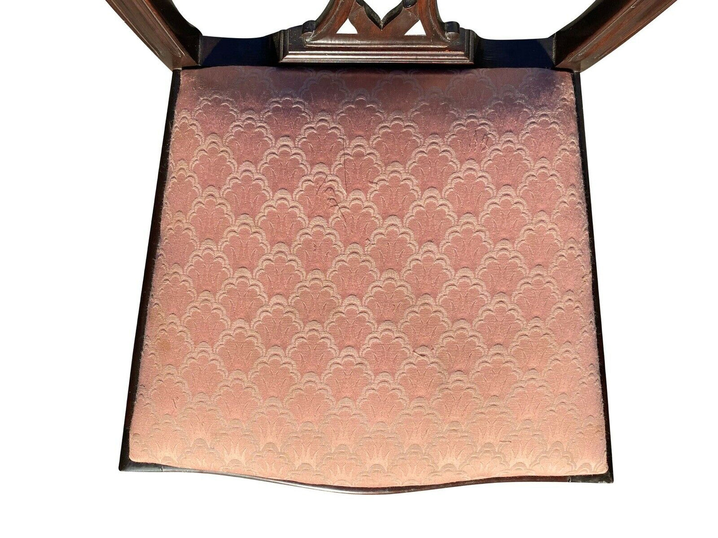 20TH C SET OF 8 CHIPPENDALE ANTIQUE STYLE CARVED MAHOGANY DINING CHAIRS