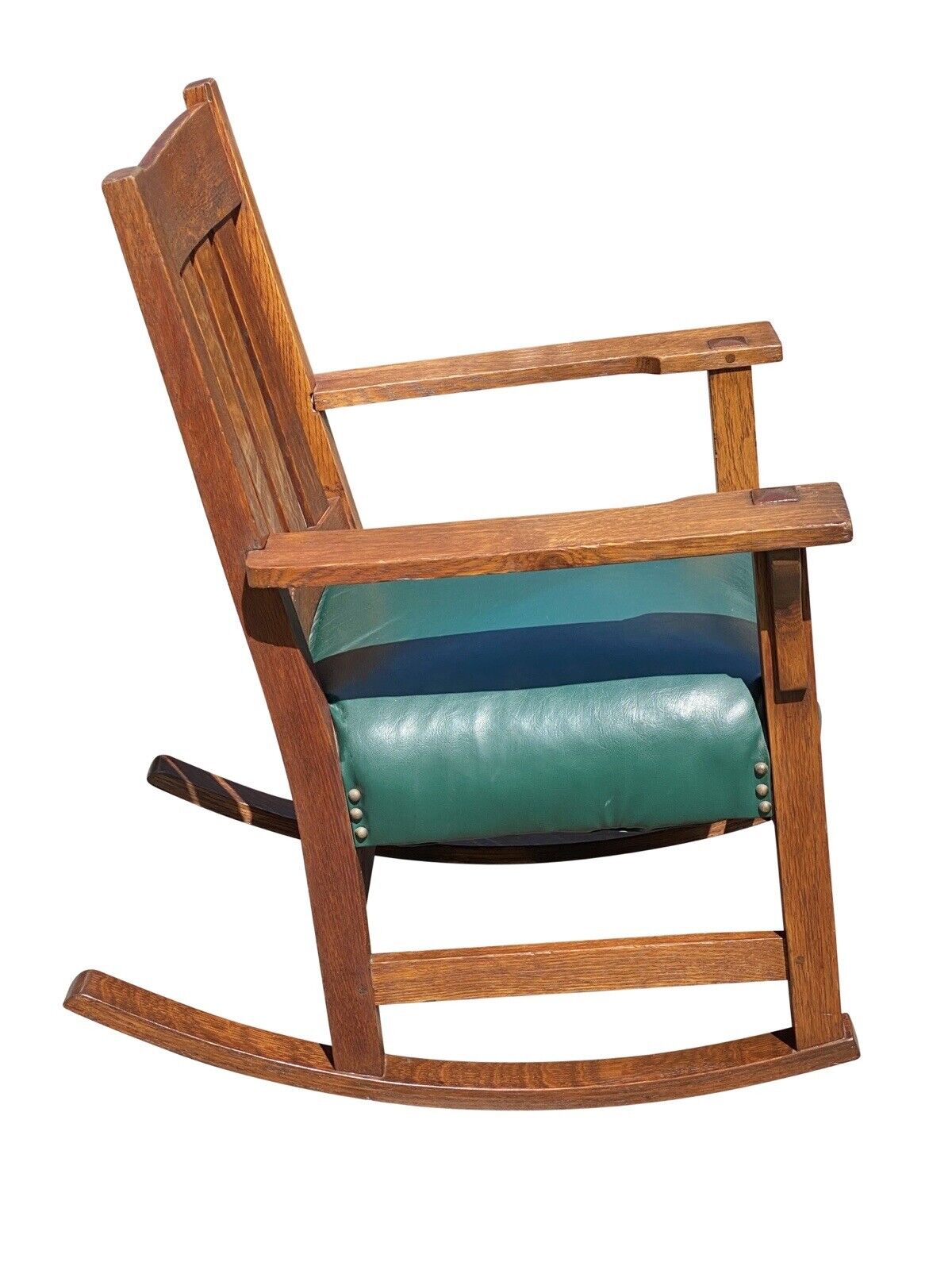 20th C Antique Arts & Crafts Gustav Stickley Craftsman Rocker / Rocking Chair