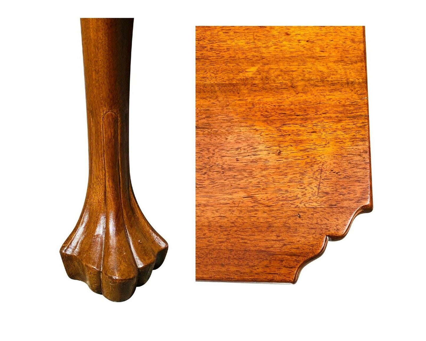 18th C Antique Pennsylvania Walnut Drop Leaf Dining Table With Trifid Feet